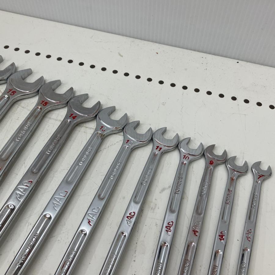 MAC TOOLS M7CL440 M24CL440 18pc Metric Combination Wrench Set Long Pattern 12 PT