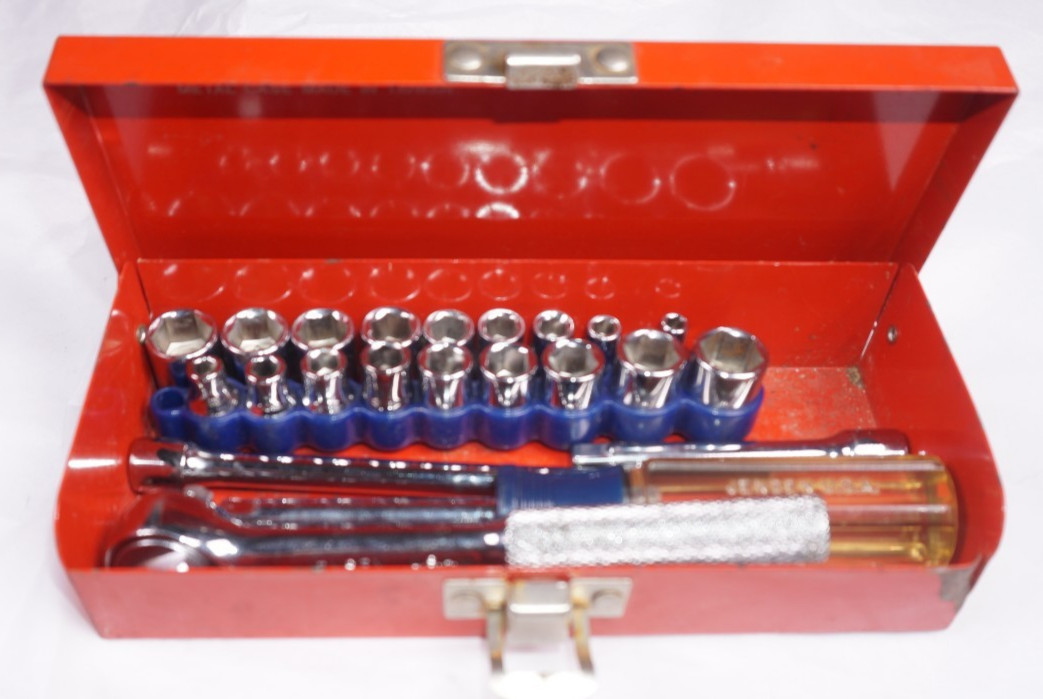 JENSEN 1/4 INCH SOCKET SET 21 PIECE 354B105 NICE COLLECTABLE METRIC AND SAE