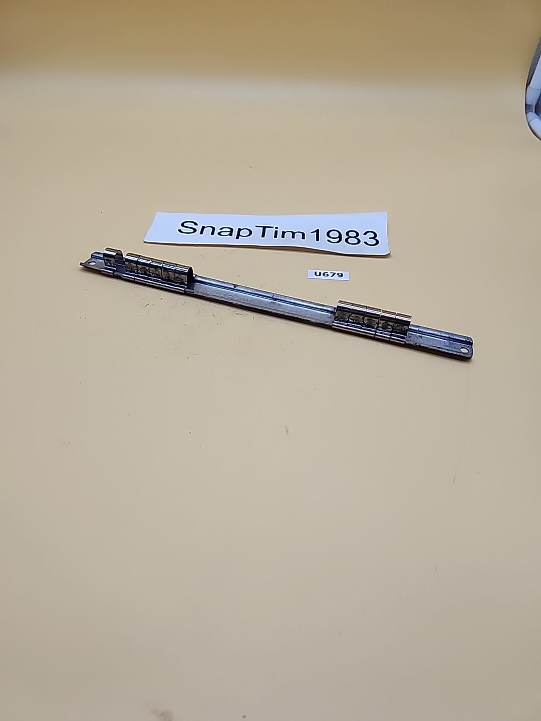 Snap-on Tool A 269 Socket Rail Holder Organizer With 3-1/4″ Drive Clips & 7-3/8″