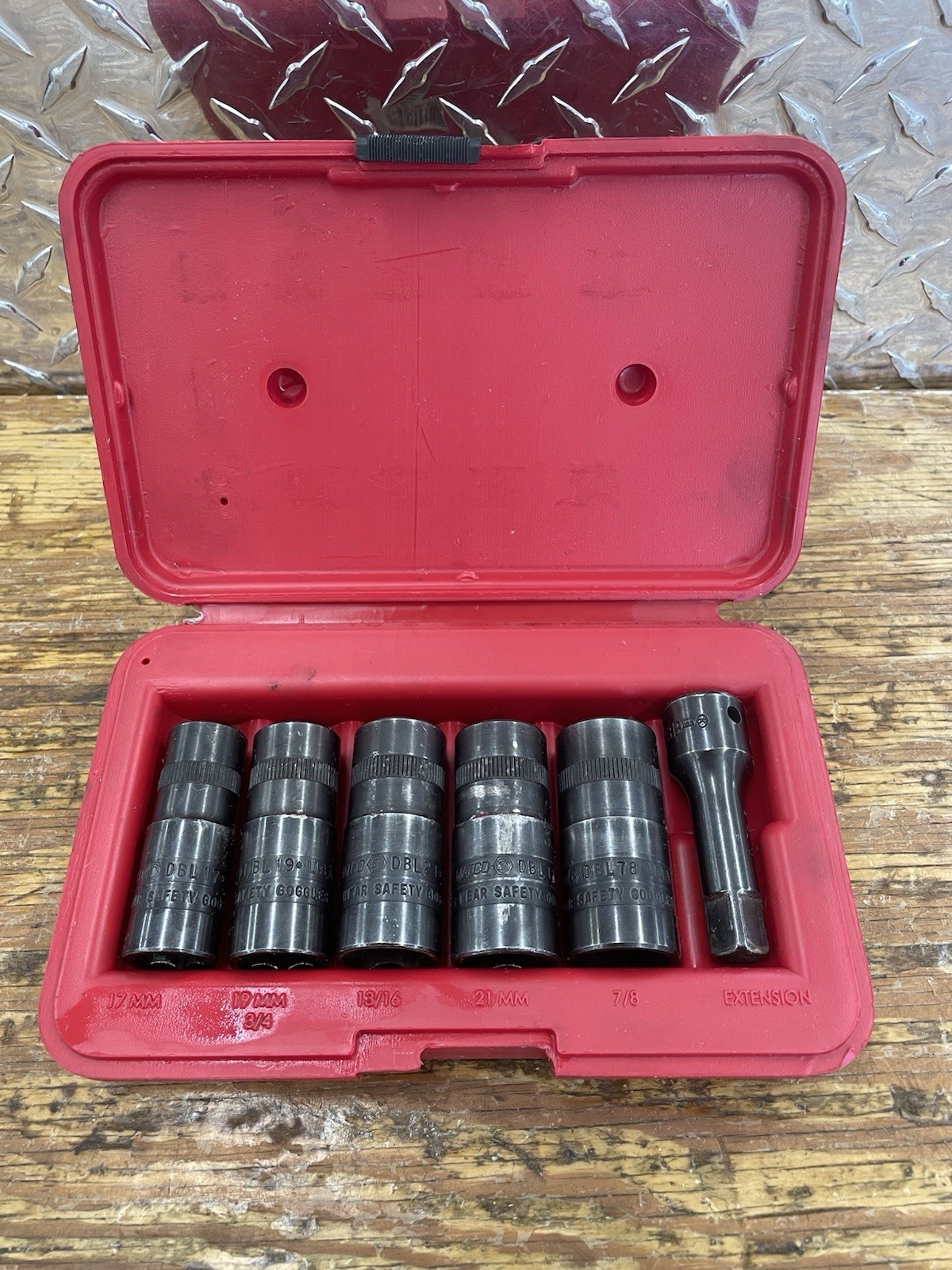 Matco Tools 5 Piece 1/2 Drive Flip Socket Set TFS5DBL