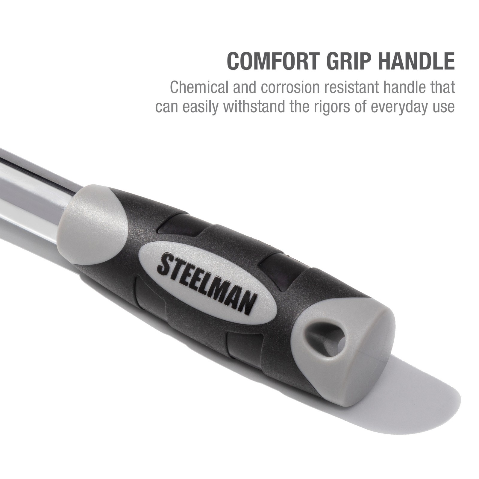 Steelman 3 Pc Extendable Flex Head Ratchet Set Tool Wrench Comfort Grip 96753