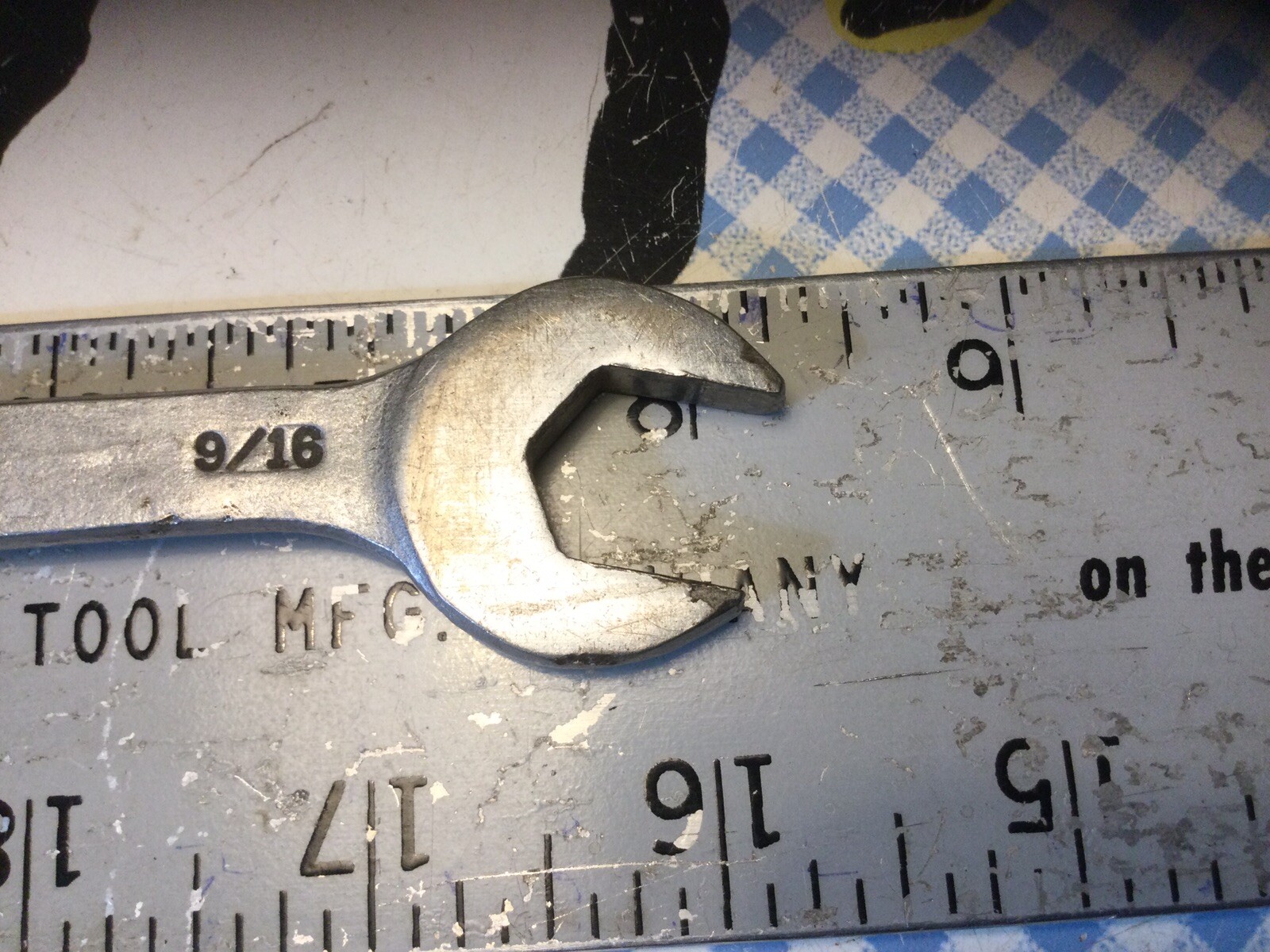 Rare Vanadium Tool Co. Combination Wrench 9/16″ SAE CL-9 6 Point Stamped LC-9