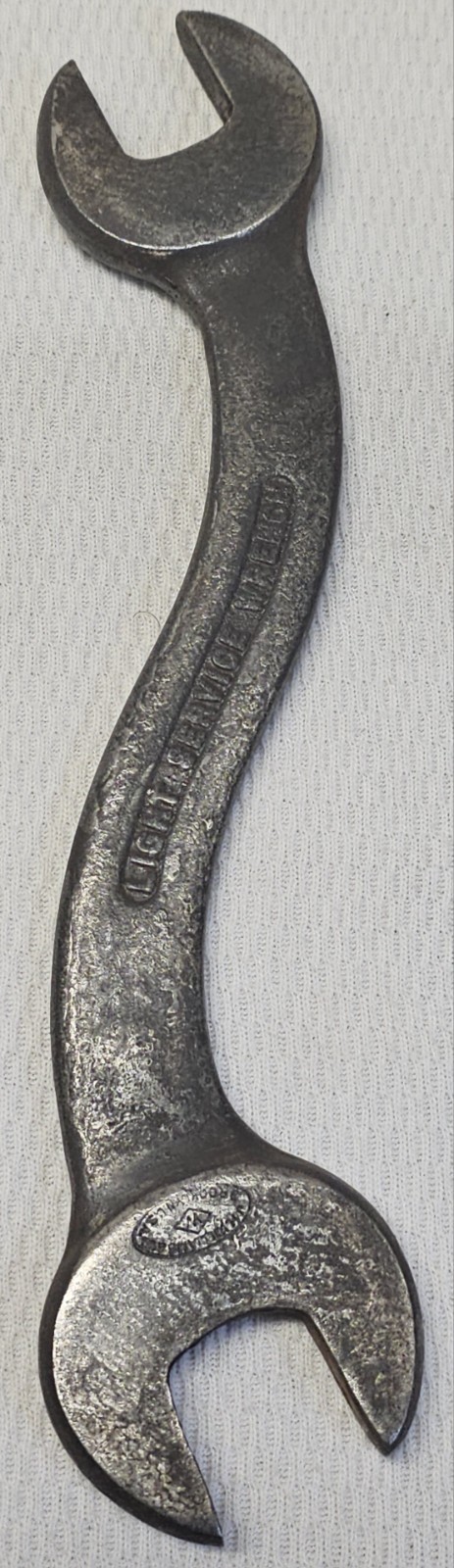 Antique JH Williams & Co #683 Light Service Wrench 10″L Offset Tool 1/2″ & 7/16″