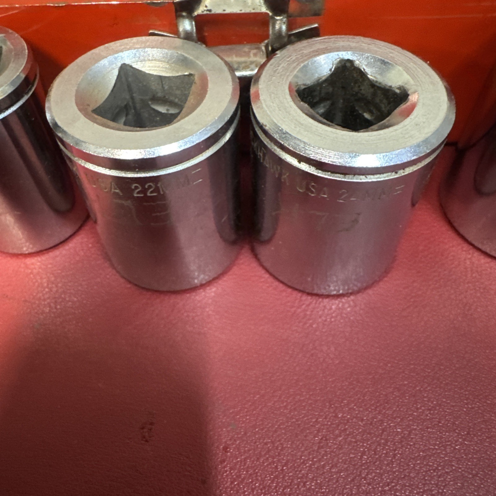 Blackhawk USA 1/2” Drive Metric Socket Lot 10-32mm 12 Pc w/ Metal Case