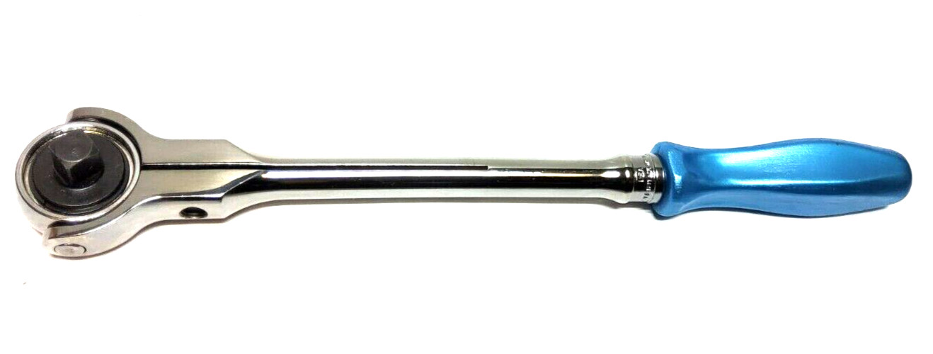 New Snap-on™ 3/8″ drive 13″ long Hard Grip Round SWIVEL Head Ratchet FHNFD100PB