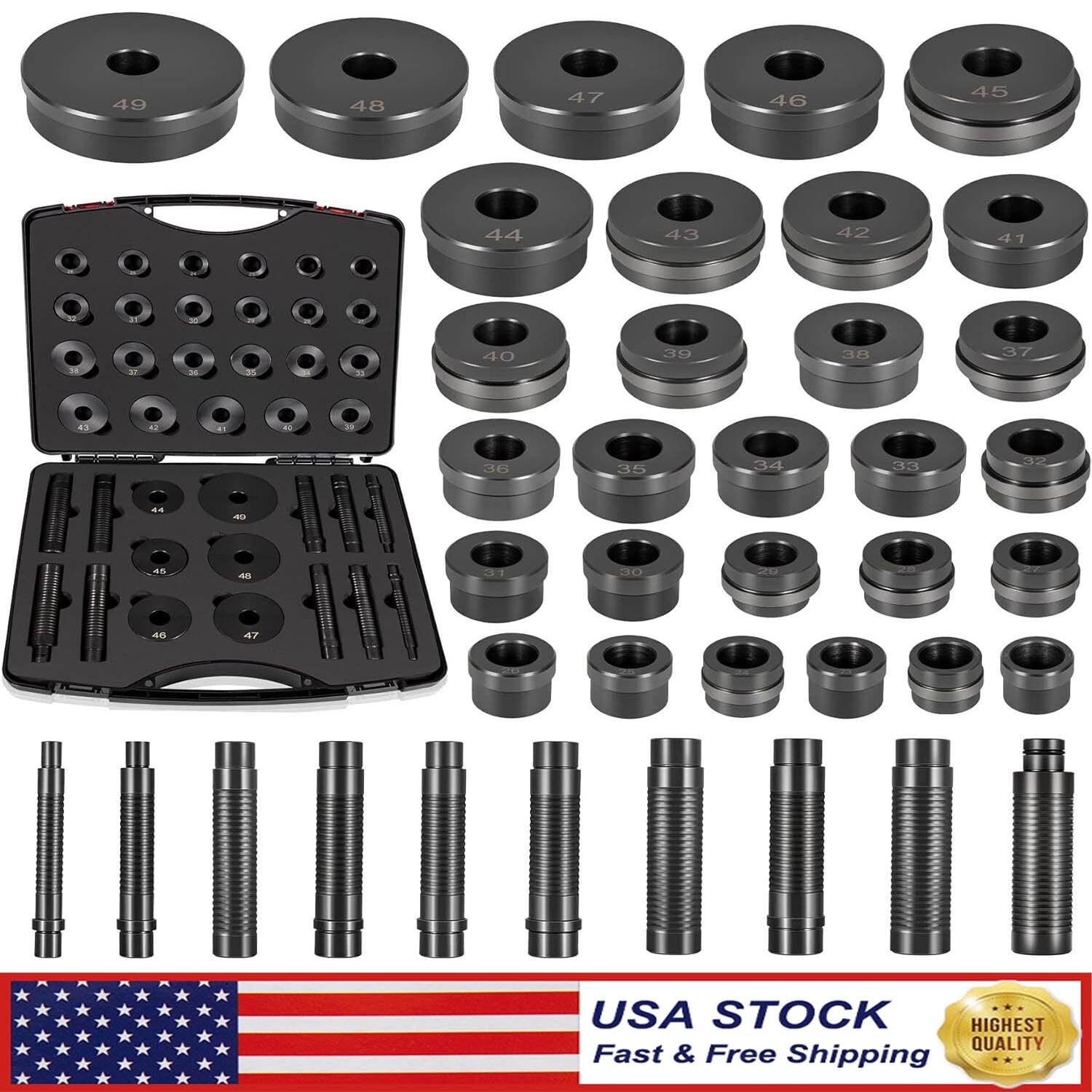 T-0220-39 Master Bushing Driver Kit for Chrysler GM Ford Transmission 39pcs/set