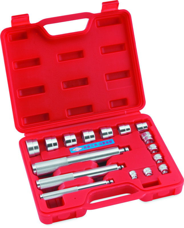 BikeMaster 16-Piece Bearing Race and Seal Driver Set – Heavy-Duty Aluminum Tools