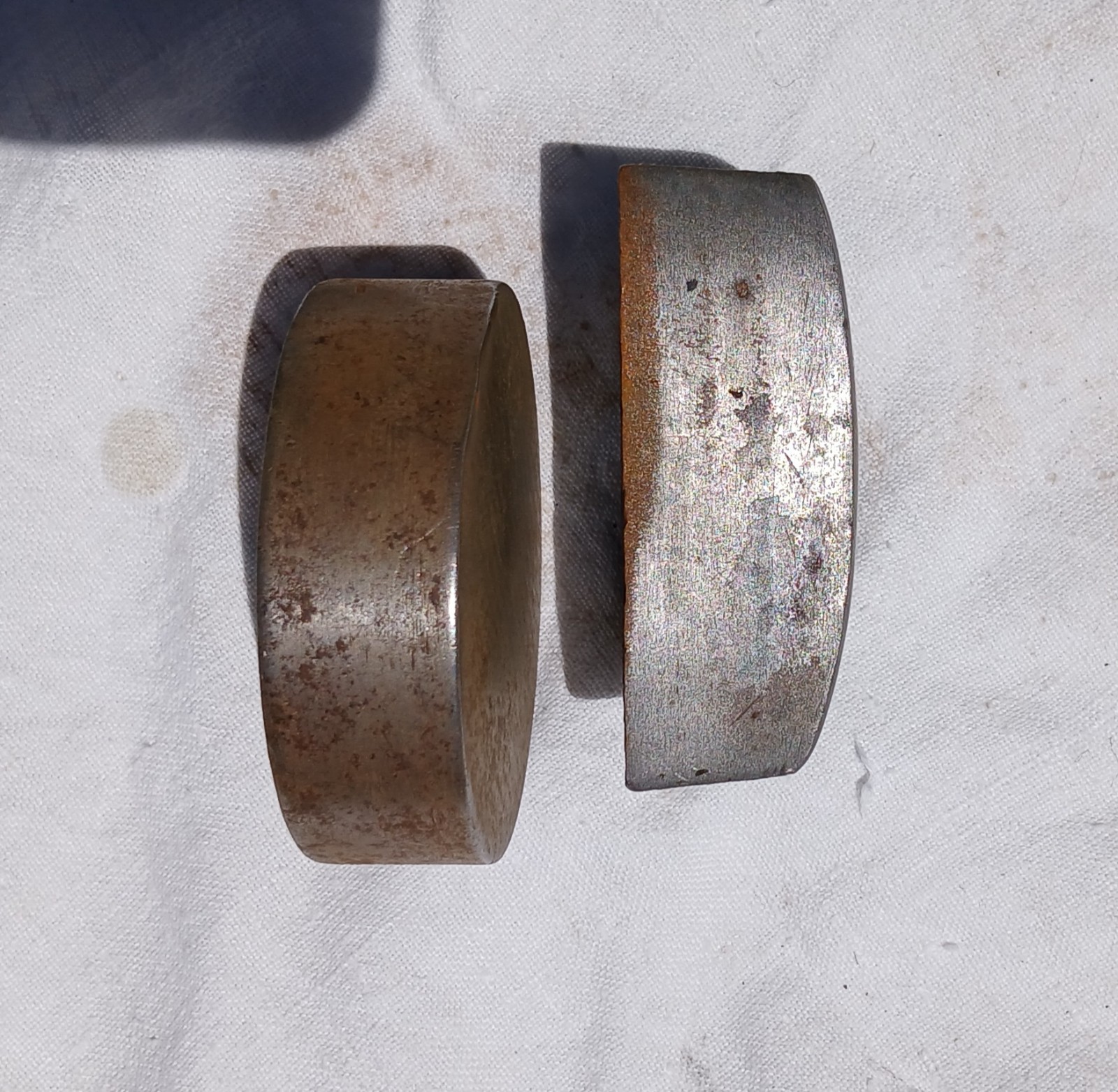 Two Steel Auto body Repair Dolly’s Flat Round, Flat Curved Half Round