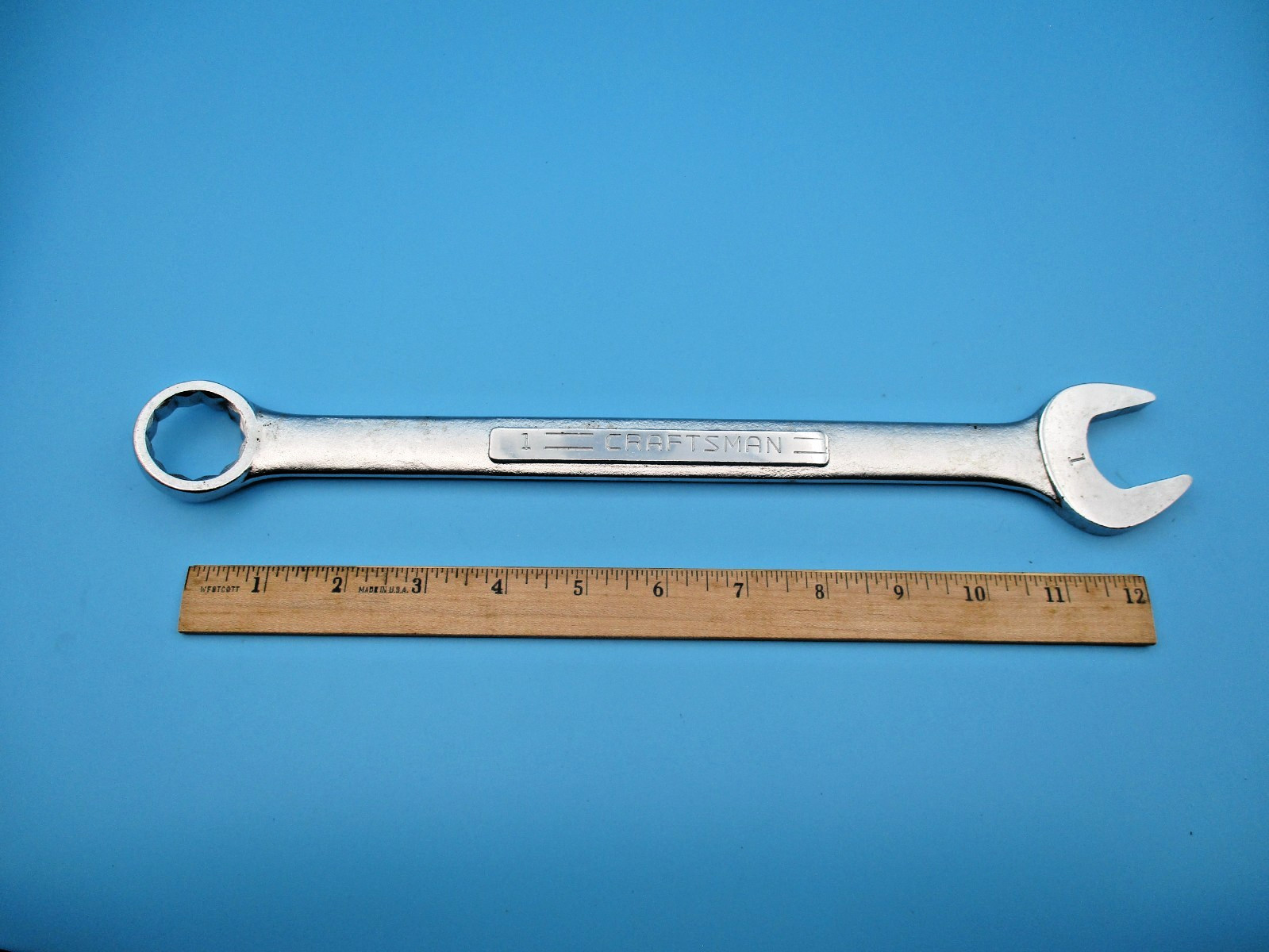 VTG Craftsman 1″ 12pt Combination Wrench V Series Made in USA V-44705 13.5” Long