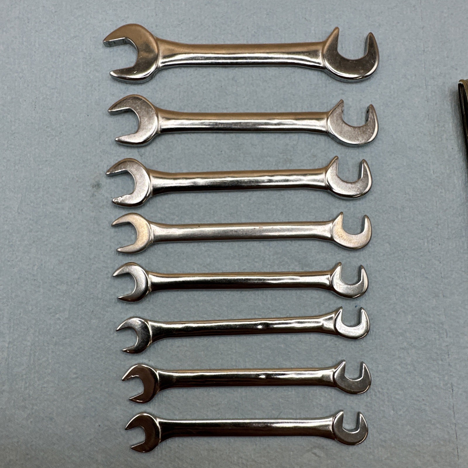 Craftsman USA 4306 8 Pc Angled Open End Ignition Wrench Set 7/32″-7/16″ SAE