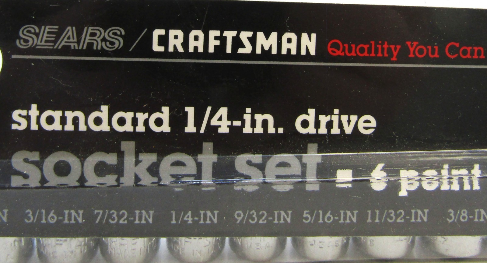 Craftsman 1/4″ Drive PC 10 Piece 6 Pt Point SAE Inch Chrome Socket Set 5/32-1/2