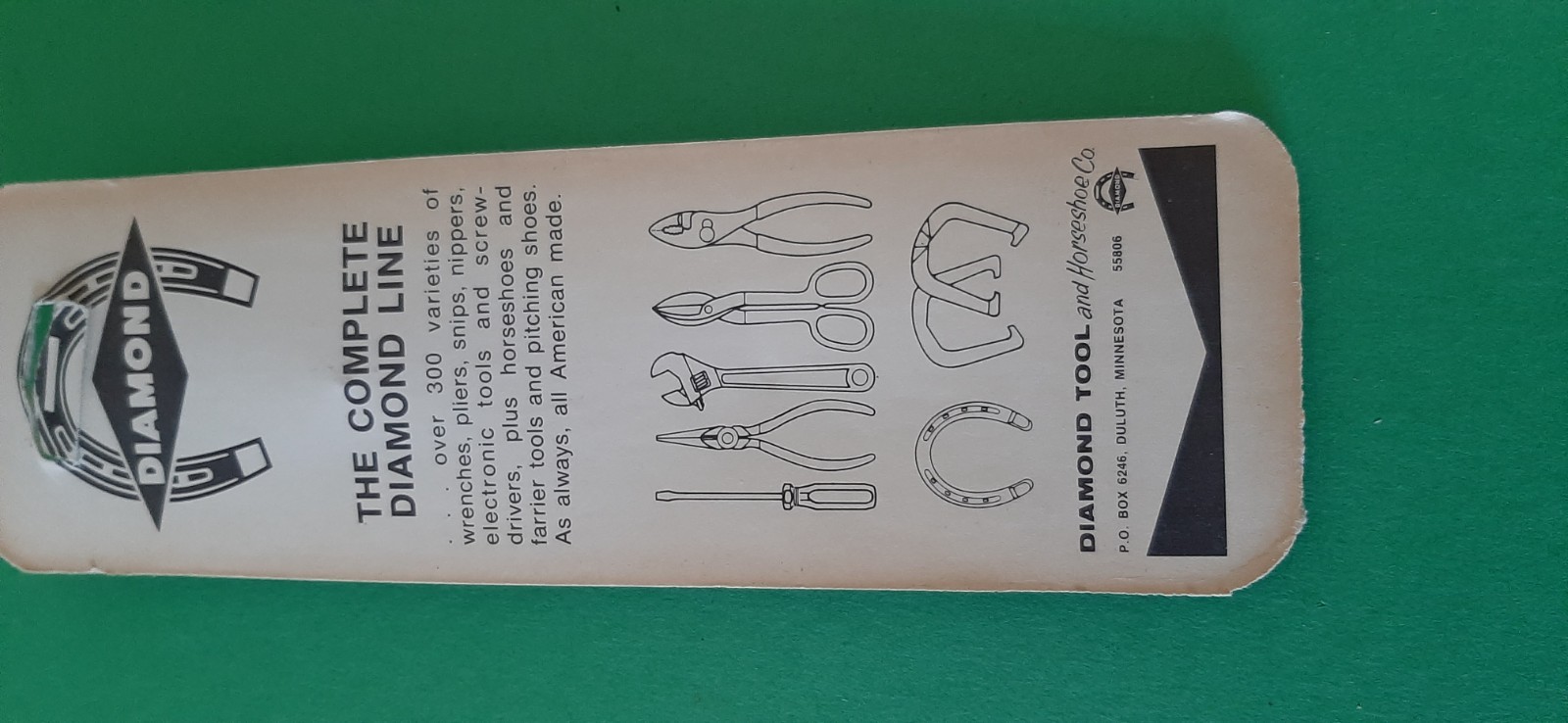 NOS Diamond Horseshoe 5″ Regular Nose w/ Cutter Slip Joint Pliers K15 K15H READ