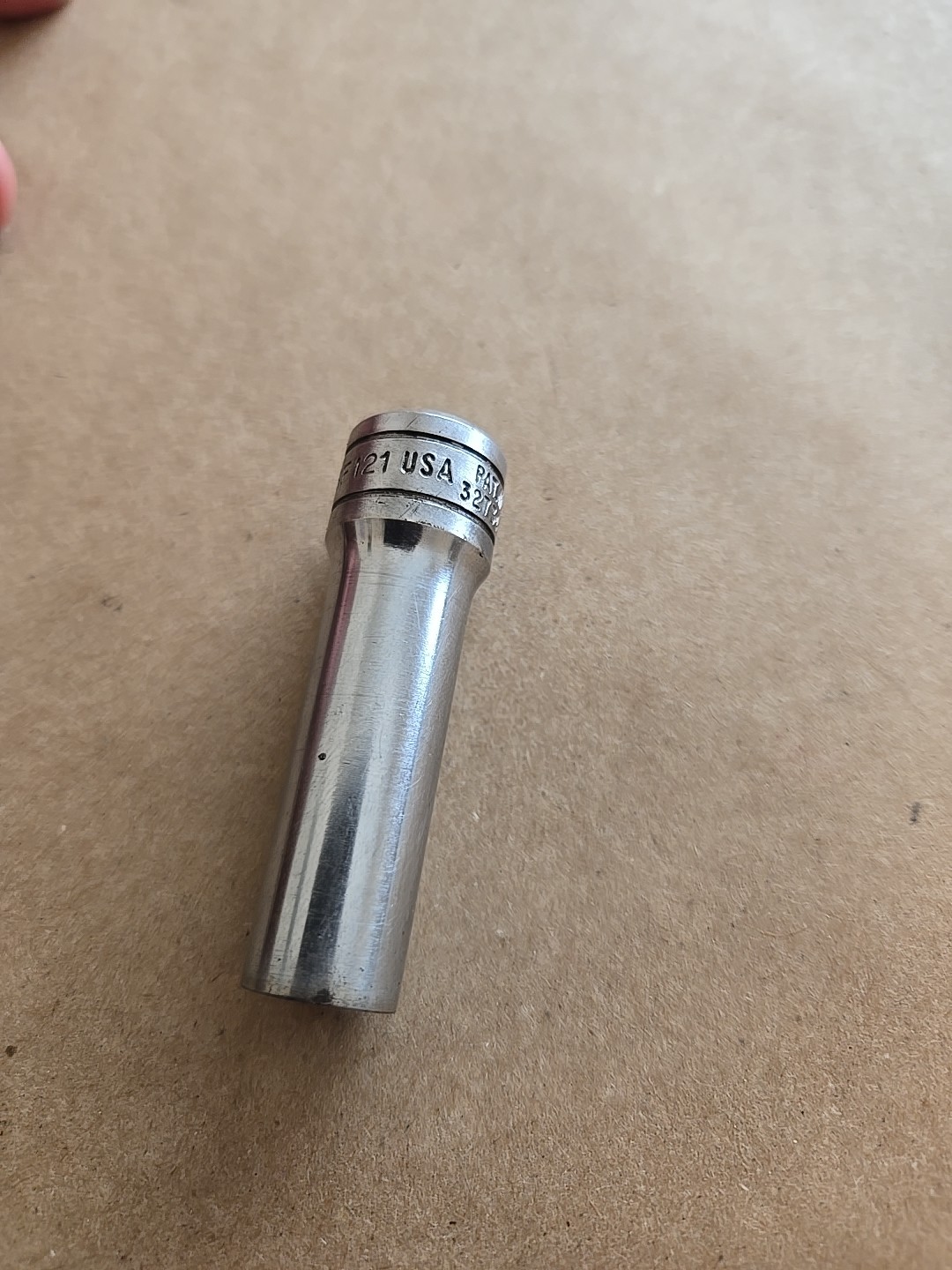 Snap On 3/8″ Drive 3/8″ 12PT SAE Deep Chrome Socket Worn SF121