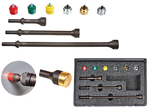 Mayhew Steel Products 9 Piece Modular Air Hammer Bit Set