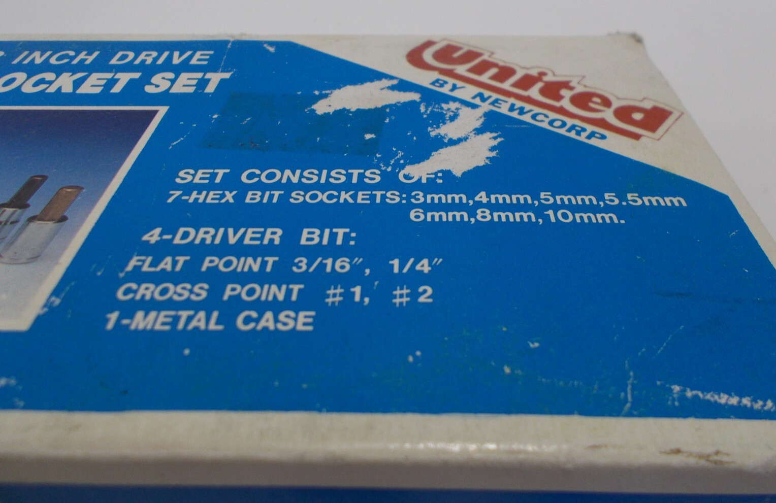 7 Hex Bit Sockets 4 Driver Bits & Case 12 Piece 3/8″ Drive – United by Newcorp