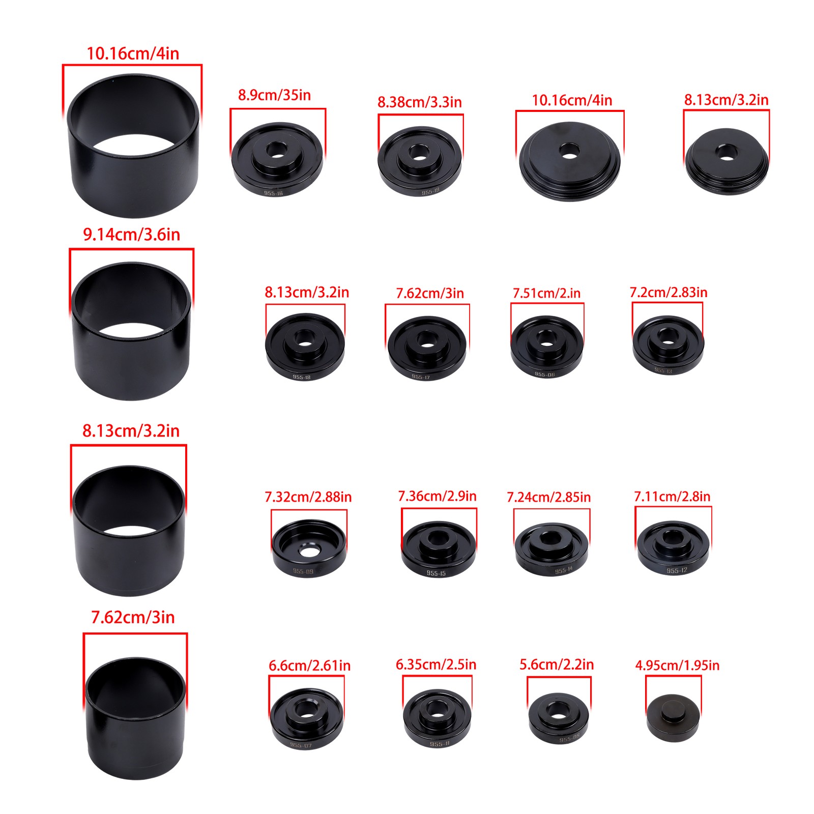 For Universal 25Pcs Front Wheel Drive Bearing Removal Install Adapter Kit 78825