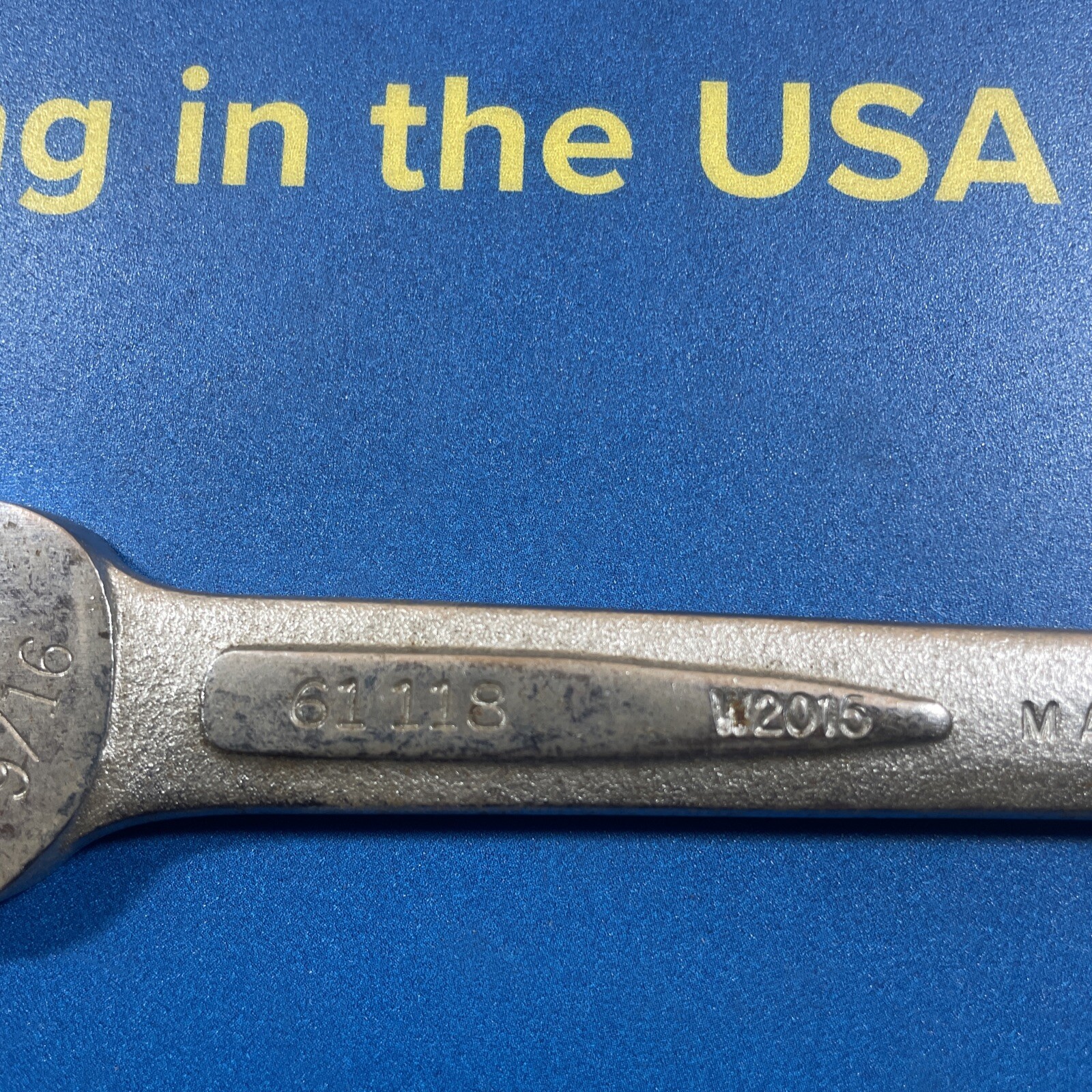 Easco 61 120 Double Open End Wrench Size 5/8 in x 9/16 in USA Tool