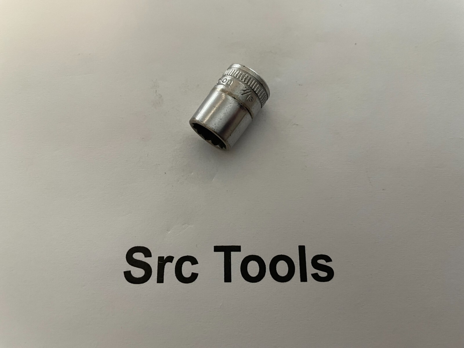 Snap-On Tools USA *1929* 3/8″ Drive 12pt 7/16″ SAE Shallow Chrome Socket F140
