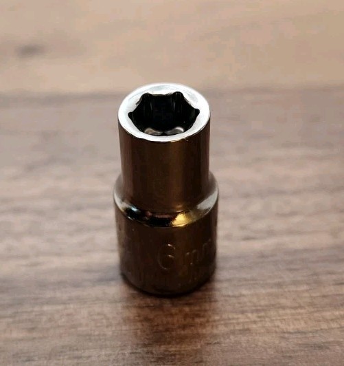 Craftsman USA 6mm Socket 6 Point 1/4″ Drive Inverted G2 43502