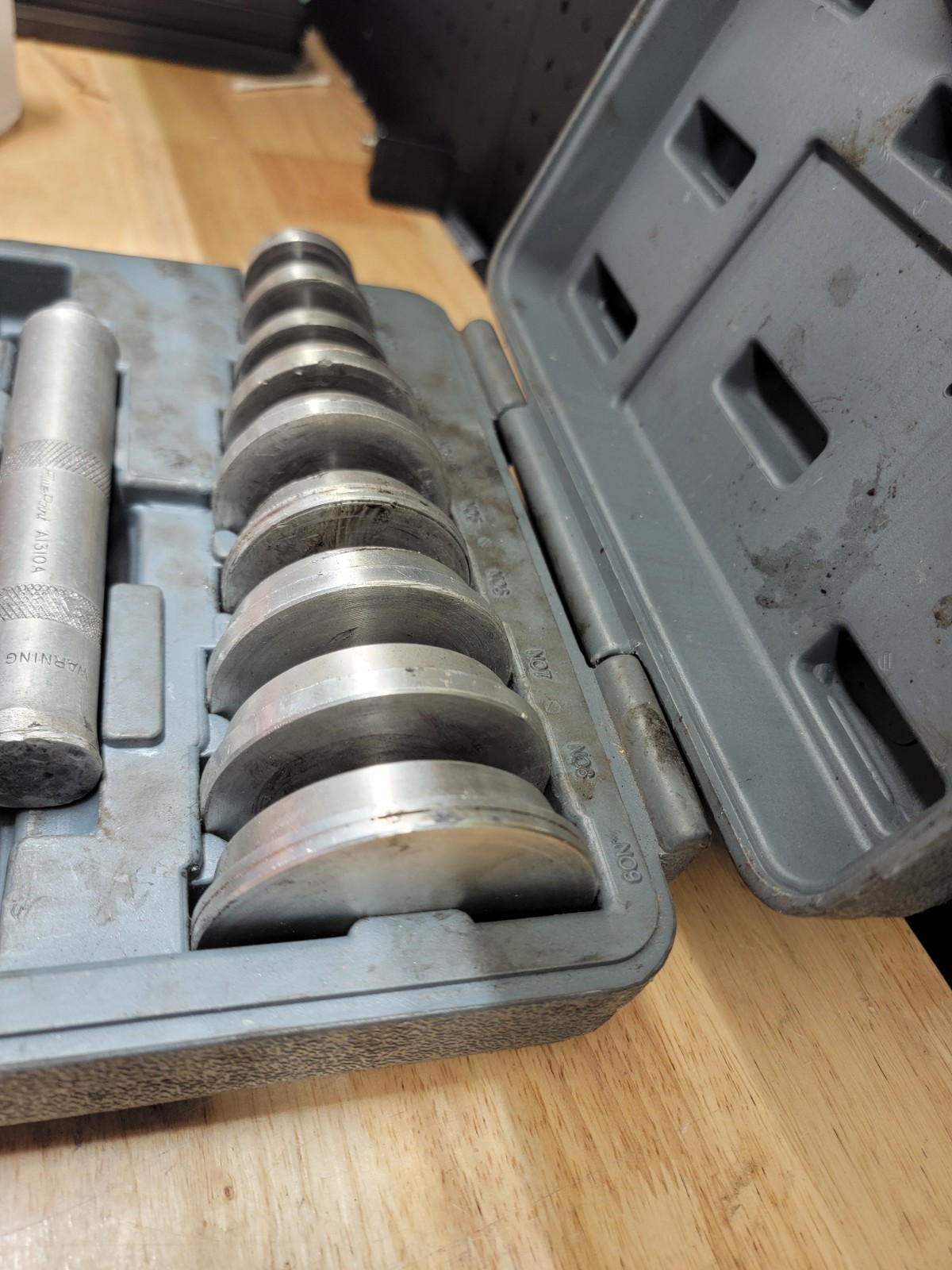 Blue-Point A1310A 9 Piece Aluminum Bearing Race & Seal Driver Master Set *READ*