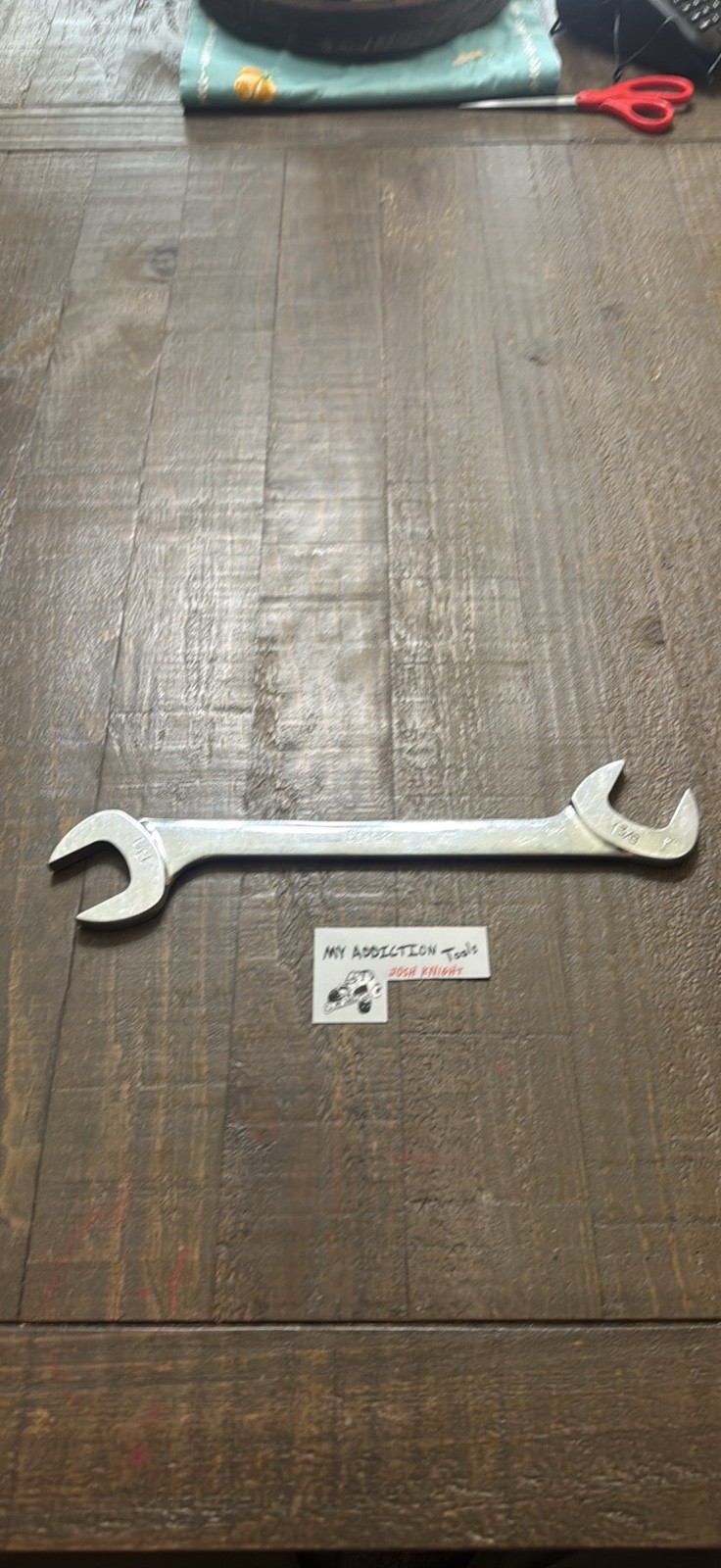 Snap on 1-3/8” angle wrench VS44 in really great shape has “N” engrave both side