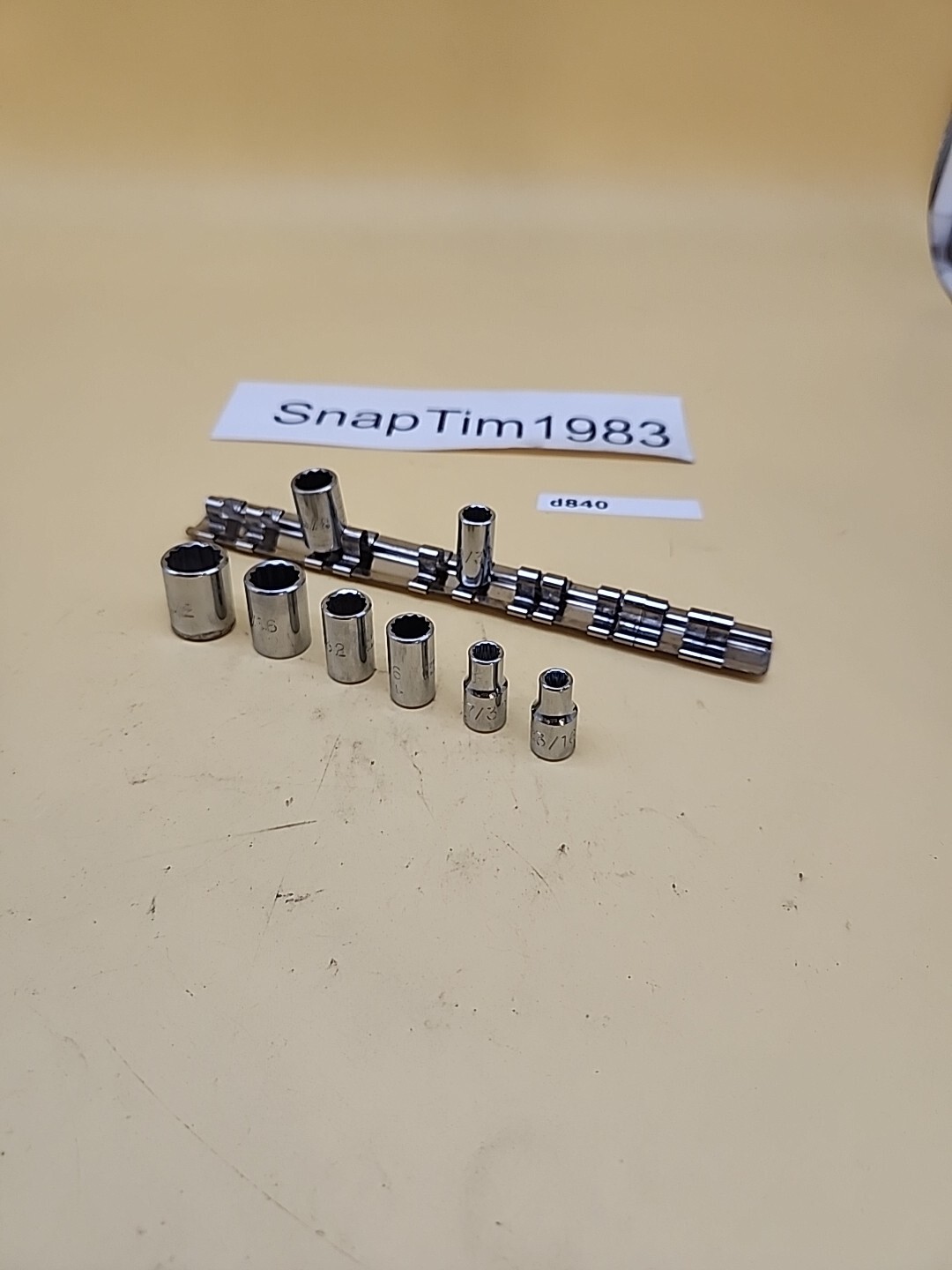 Proto Professional Socket Set 1/4 Dr 8ea 1/2, 7/16 3/8 11/32 5/16 9/32,7/32,3/16