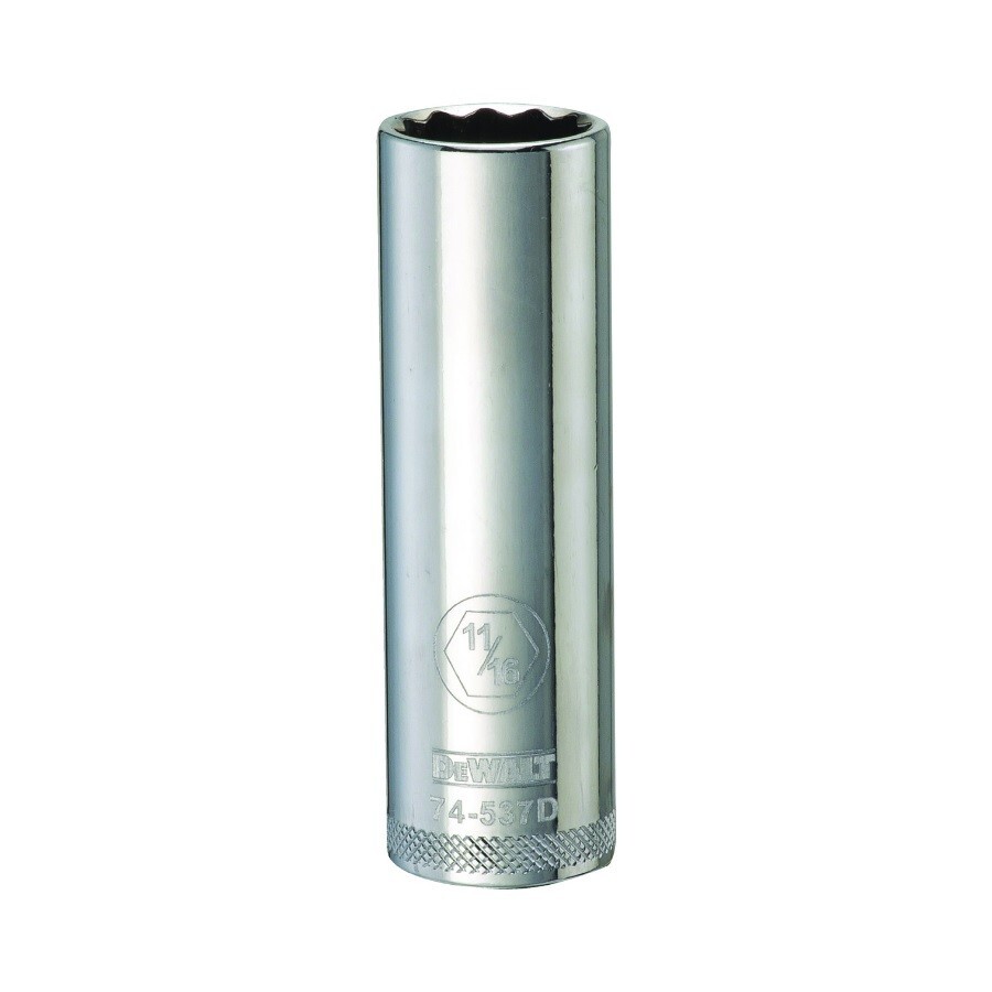 DeWALT DEEP SOCKET 11/16″ (11/16 in) 12 Point 1/2 Drive DWMT74537OSP – Free Ship