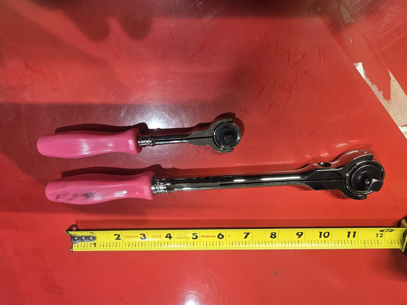 !PINK SNAP ON RARE SWIVEL HEAD SET! 3/8 Drive and 1/4. THNFD72 and FHNFD100. NEW
