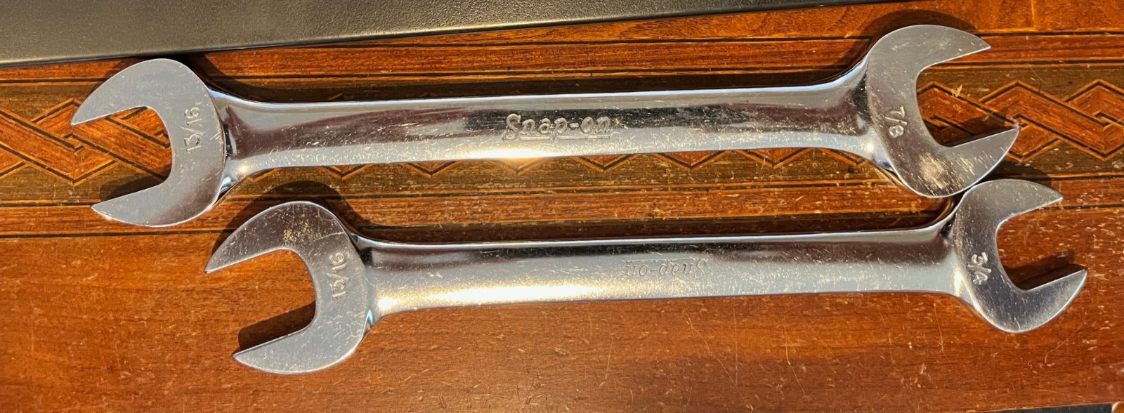 SNAP-ON UNDERLINE VO SERIES SAE DOUBLE OPEN END WRENCH SET 1″ TO 1/4″ 12 PC
