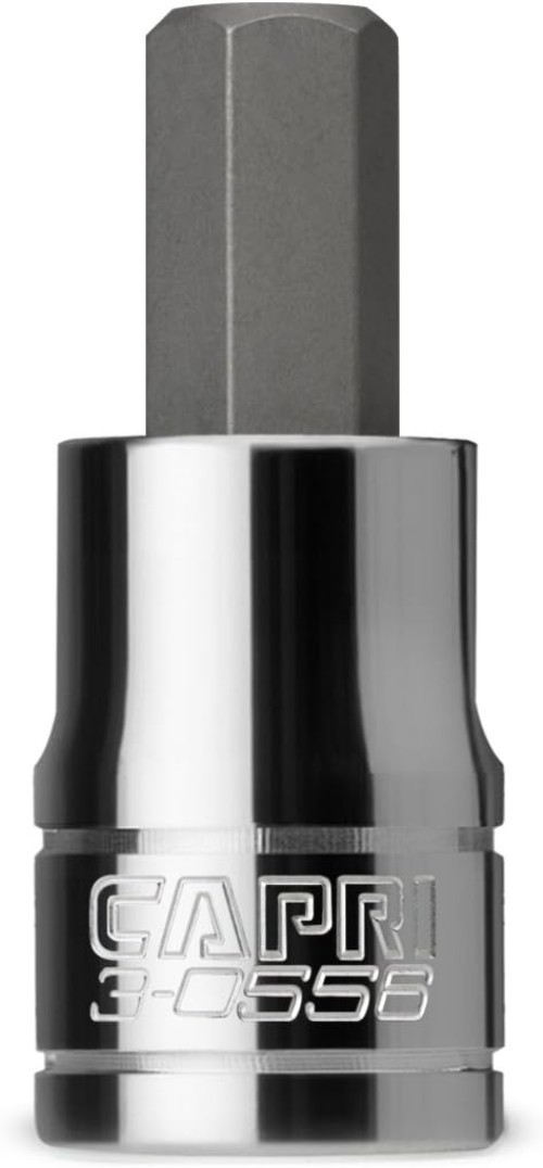 3/8-Inch Hex Bit Socket for Professionals – Durable S2 Steel and Chrome Finish