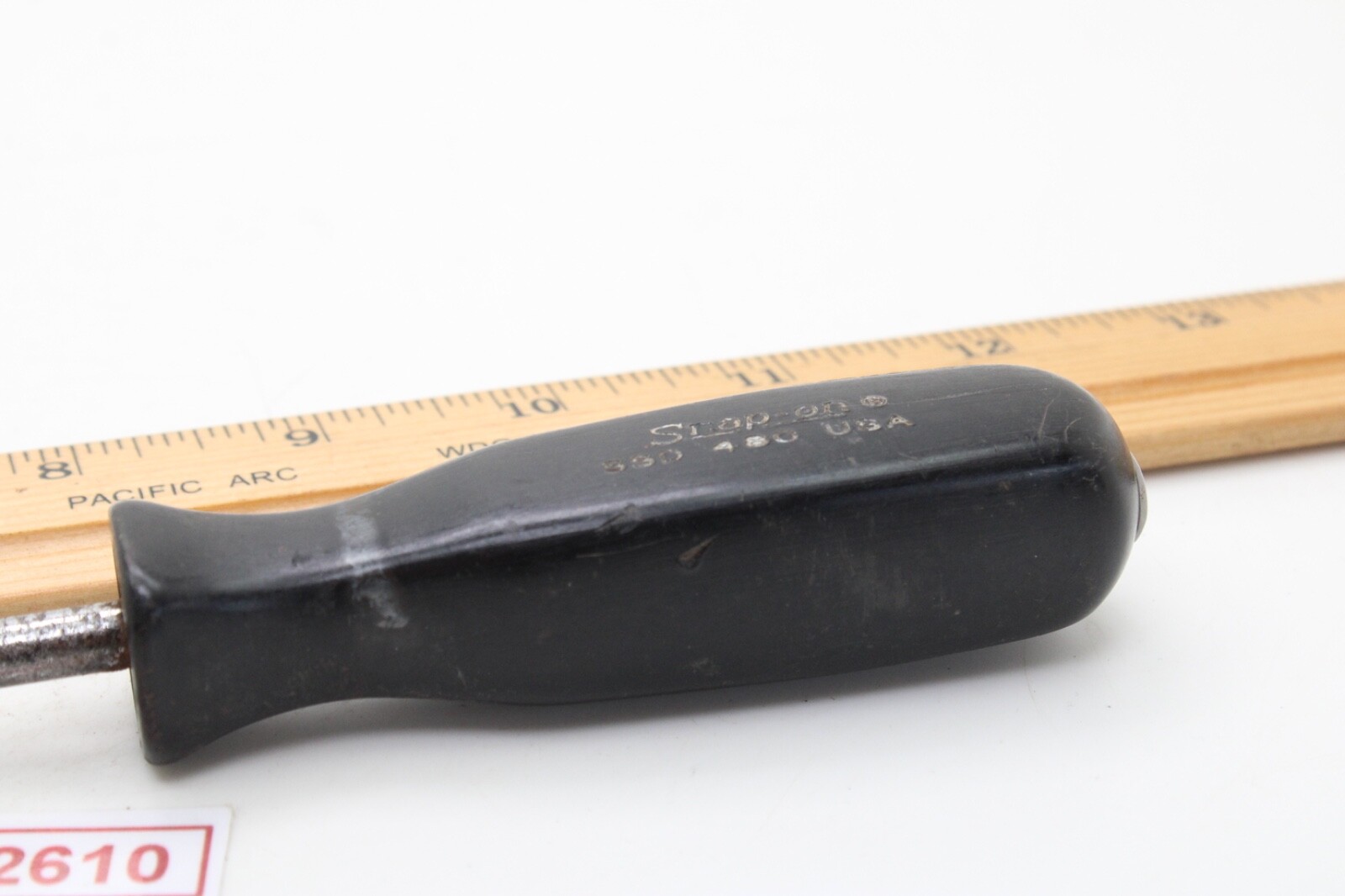 Snap-on SSD480 3/16″ Flat/Slotted Screwdriver Black Hard Handle 7.75″ Shank USA