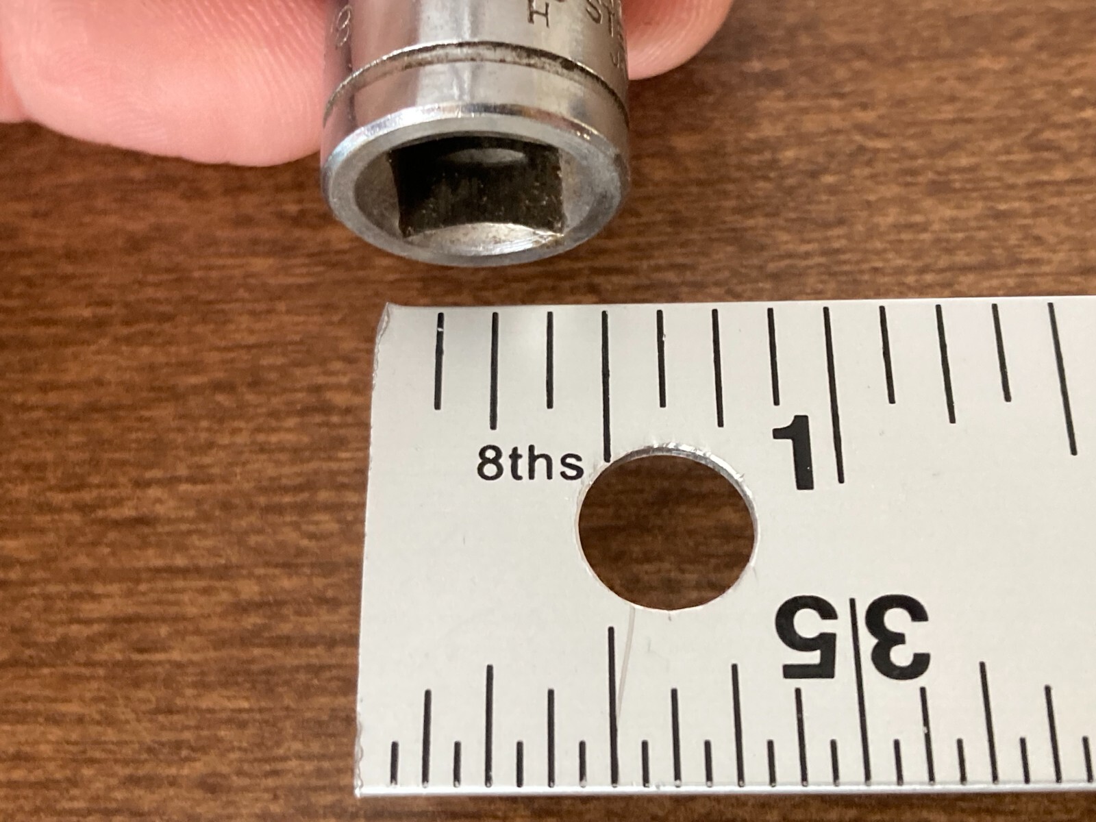 4 Vintage Allenite 1 1/16″ 3/4″ 5/8″ 3/8″ x 3/8″ Drive Shallow Sockets 12 Point