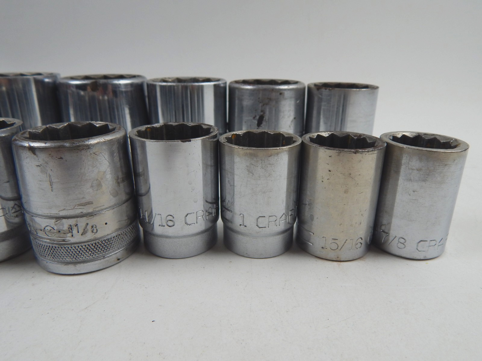 Vtg Craftsman Circle K & -V- Series 3/4″ Drive 20pc Socket Set Ratchet Extension