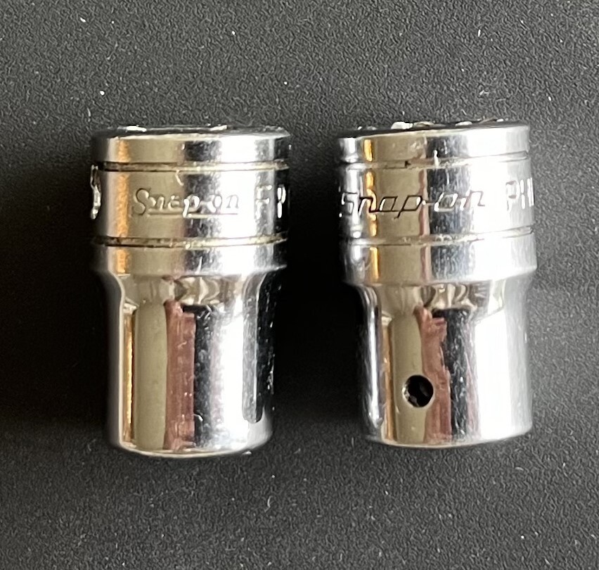 Vintage Underline Snap-on 3/8″ Drive PZ DR #2 FPD22 and FP32A #3 bit sockets