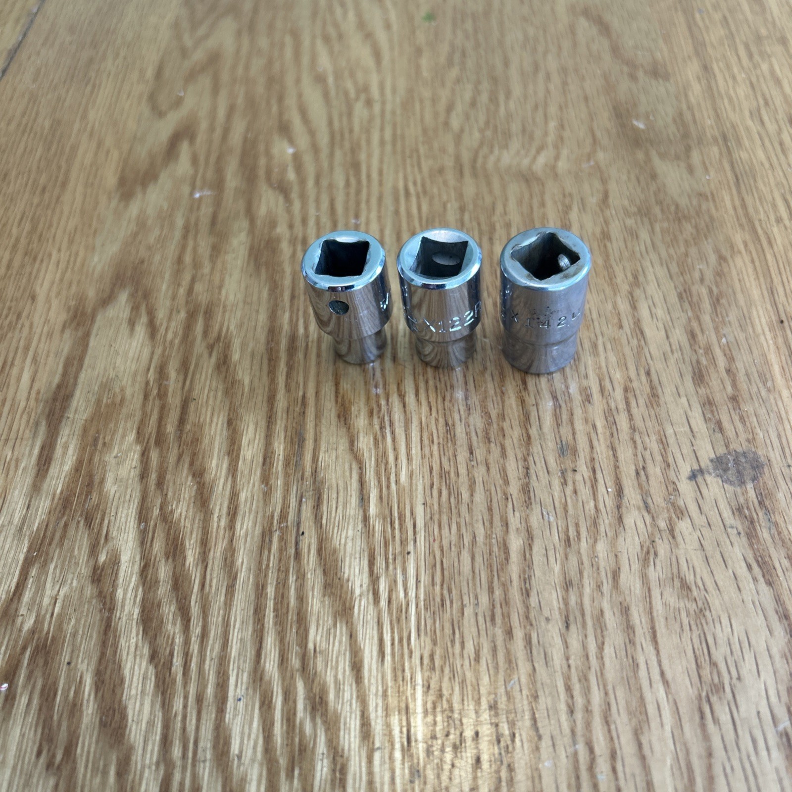 MAC (5/16″, 3/8″, 7/16″) Lot Of 3 Shallow 3/8” Drive 6 Point Sockets