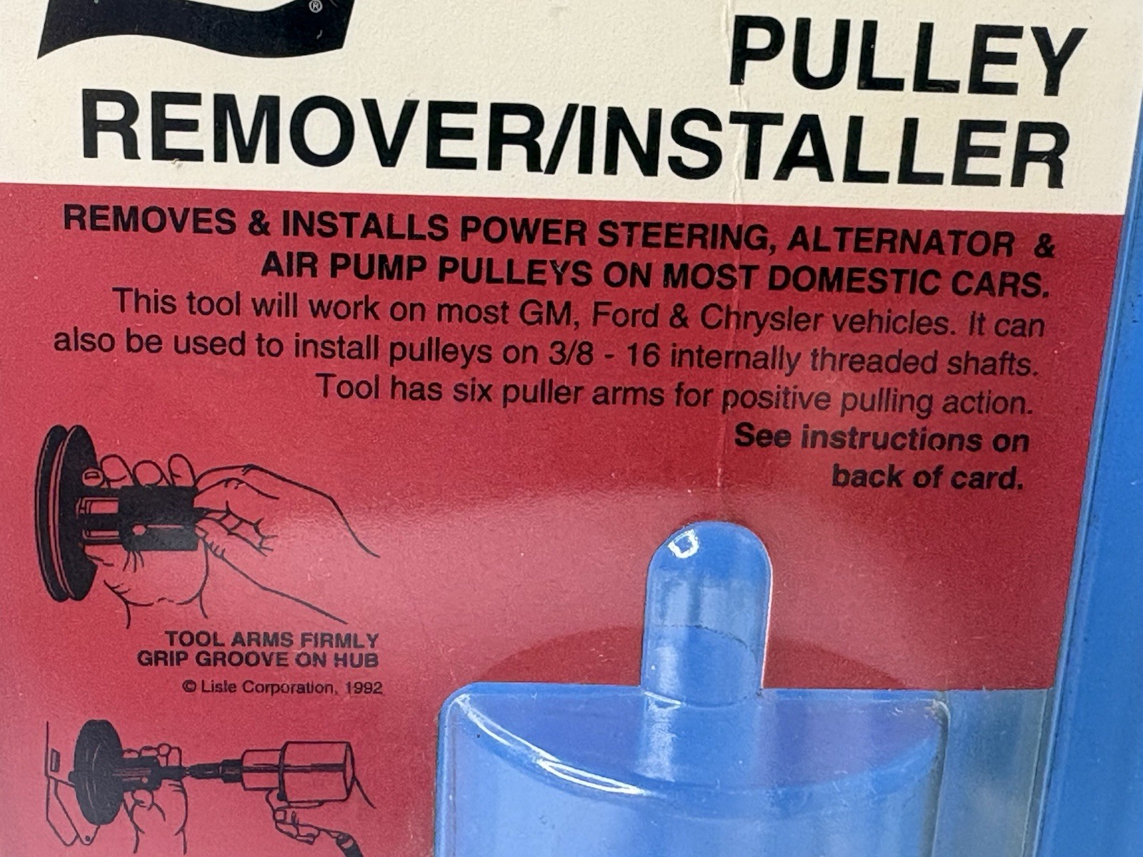 Lisle 40000 Pulley Remover/Installer – Power Steering, Alternator, Air Pump