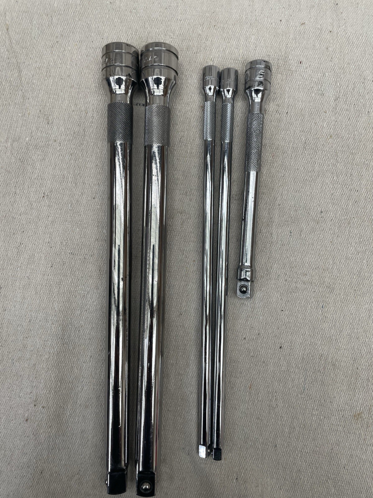 Snap-On Extension Bar Lot Of 5 SXK11 FXK6 TMXK100 1/2” 3/8” 1/4” Drive USA