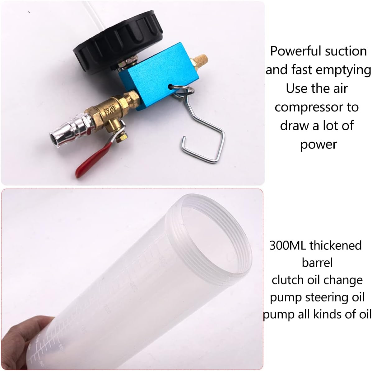 Vacuum Brake Bleeder Car Vehicle Tank Fluid Oil Change Pump Equipment Tool Kit
