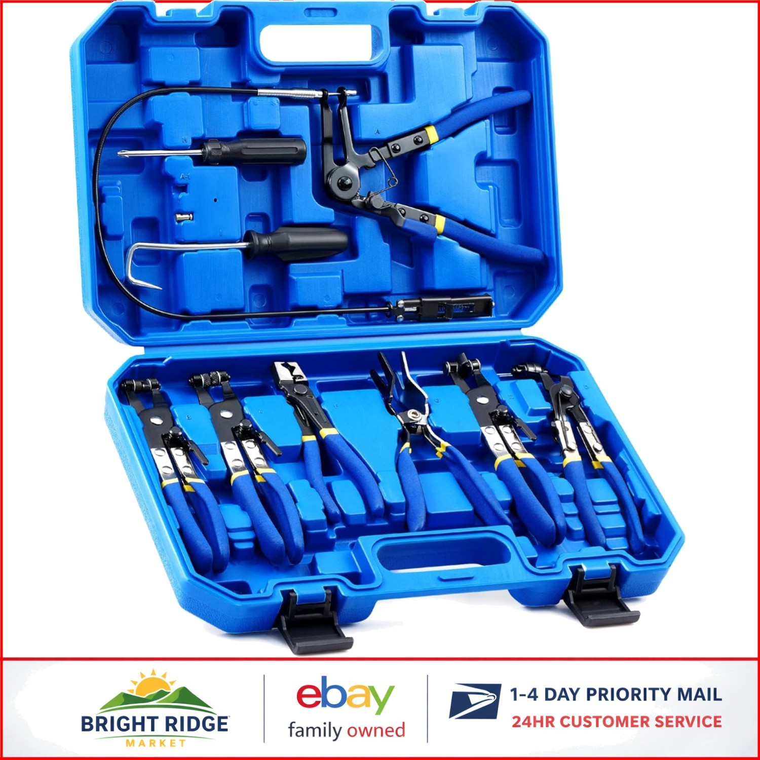 Flexible Wire Clic R Type Hose Clamp Pliers for Easy Removal and Installation