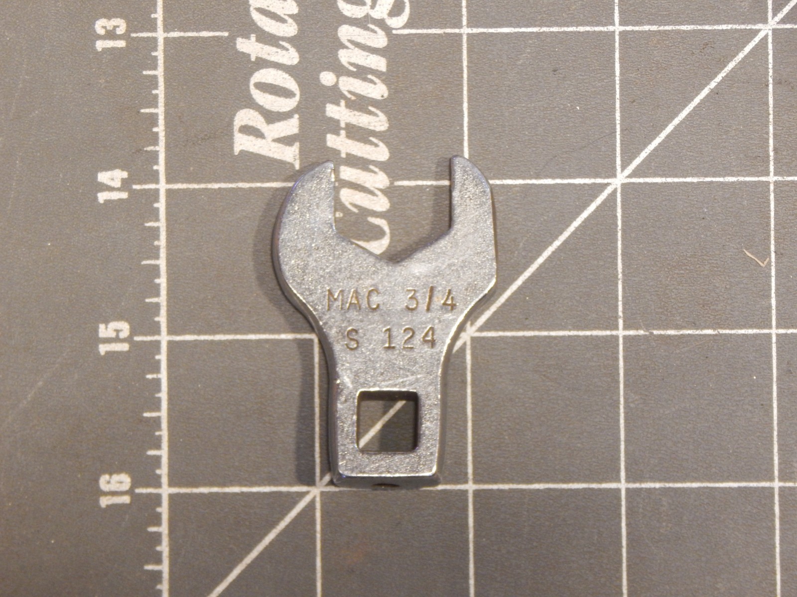 MODIFIED Mac 3/8″ Drive Specialty Thin Open End Crowfoot Wrench 3/4″ S124 Dr