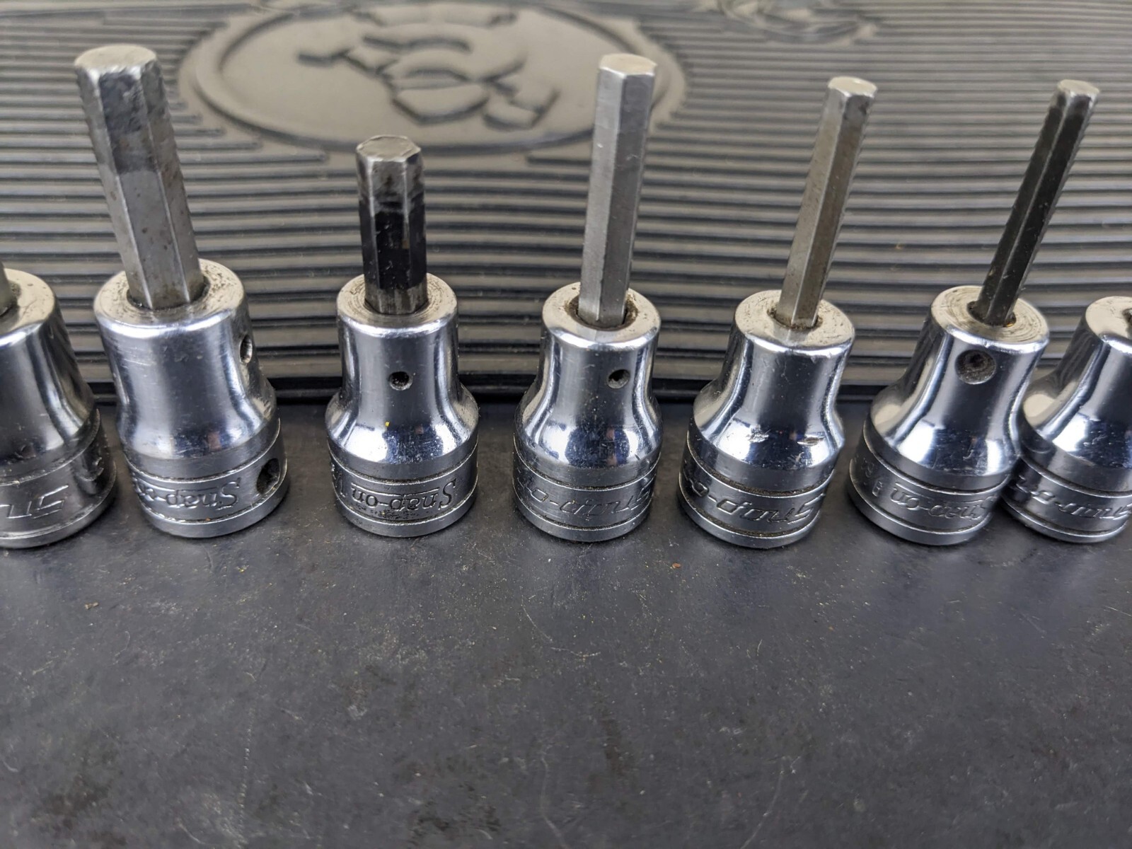 #az201 Snap On 3/8″ Drive Standard Hex Bit Socket Driver Set 208EFAY 1/8 to 3/8″
