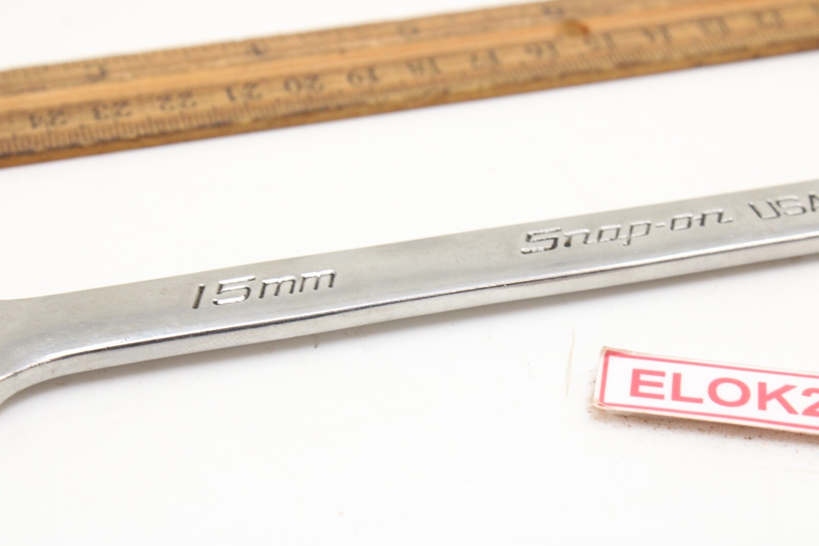 Snap on SOEXM15 15mm 12 Point Metric Chrome Flank Drive Combination Wrench USA