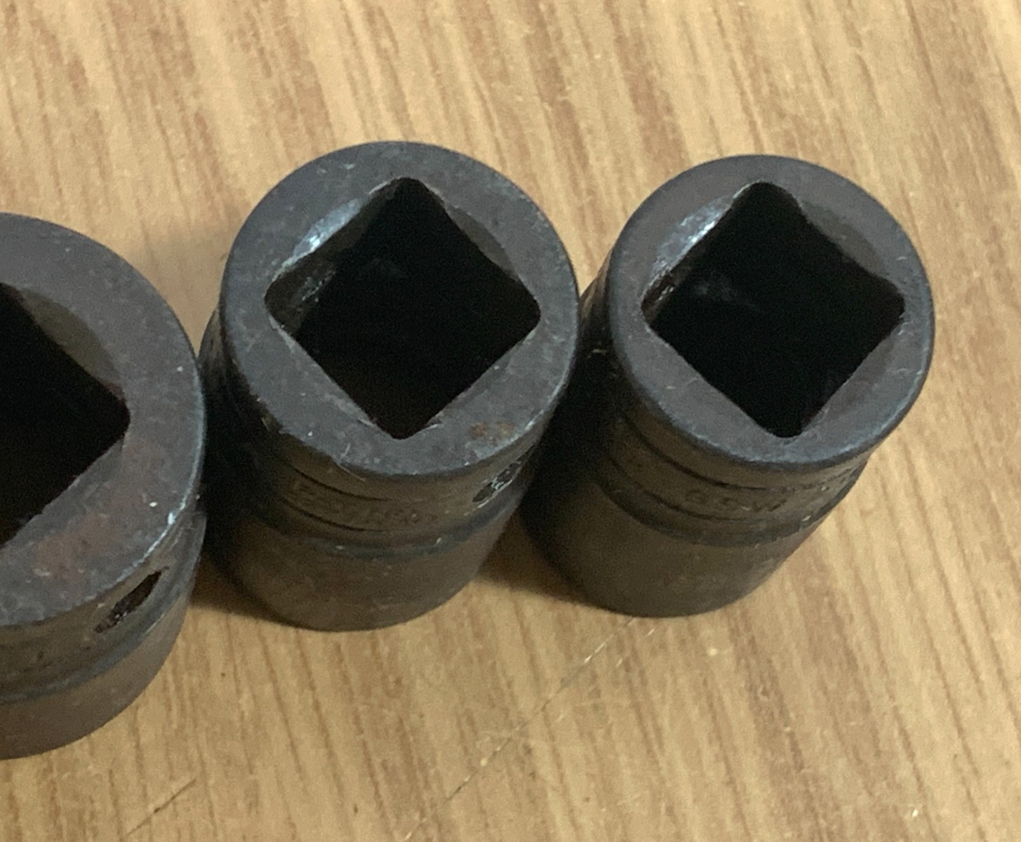 (6) Snap-On Shallow Socket 1/2″ Drive 12 Pt 1 1/16 1″ 15/16 13/16 11/16, 5/8 USA