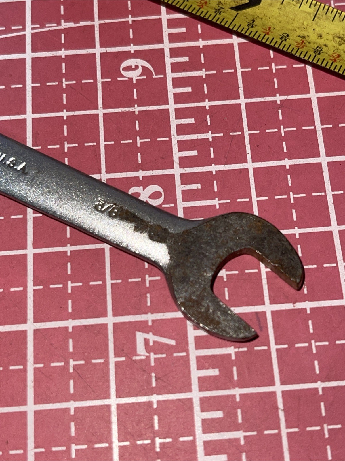 Vintage Billings Life Time L1723 3/8 X 7/16 Stubby Open End Wrench Life-time