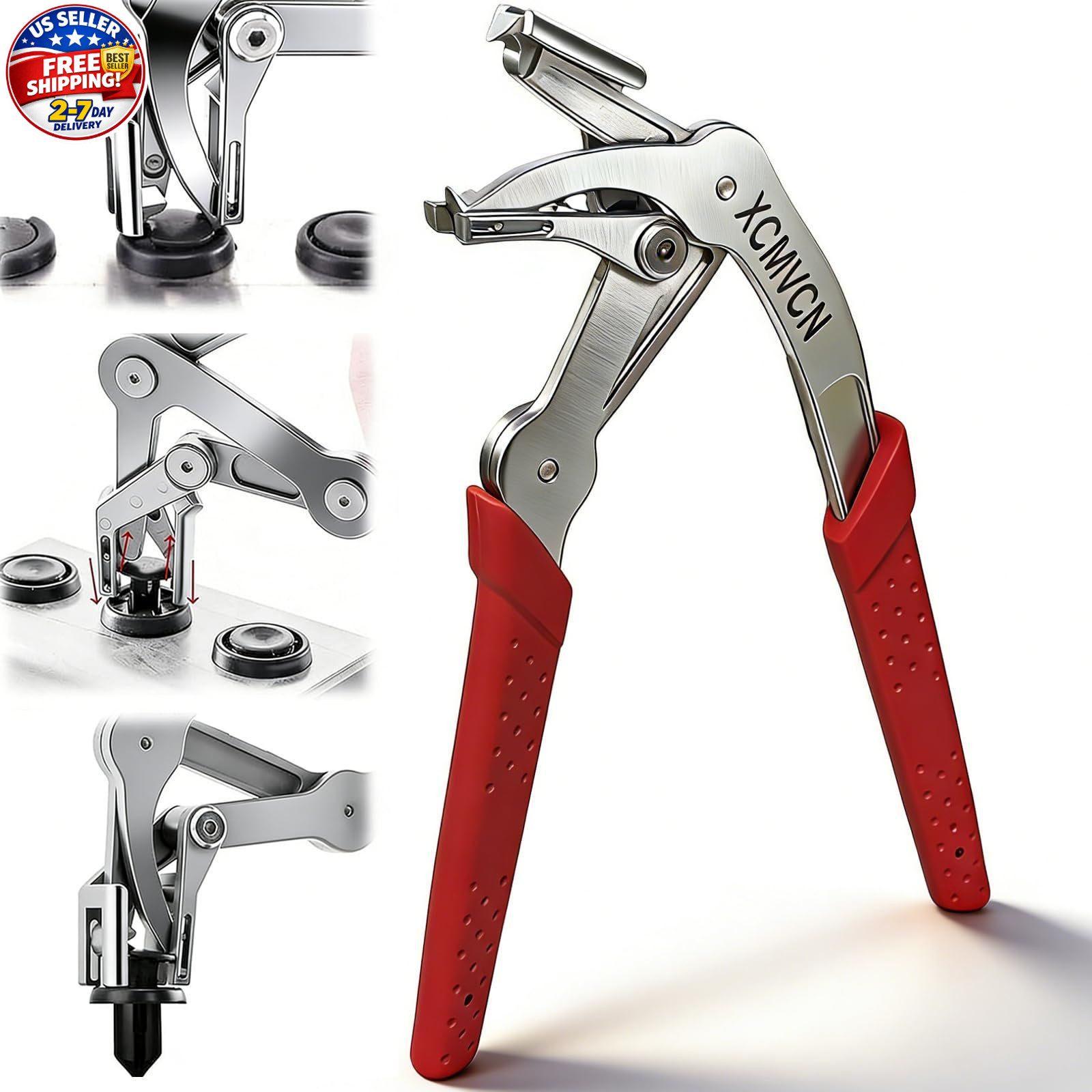 Car Clip Pliers, Professional Auto Removal Pliers Tool, Panel Red