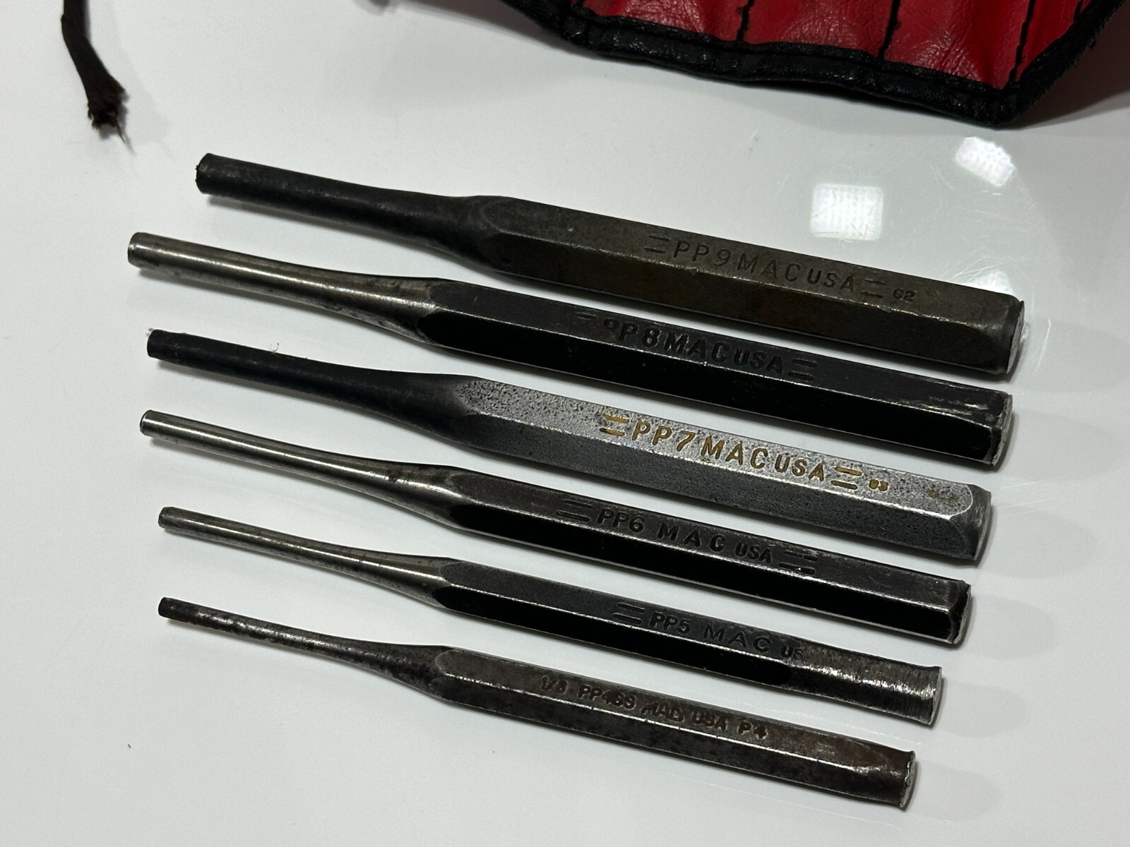 MAC Tools USA SMP60K 6pc Starter Punch Set PP4-9 in KB137 Kit Bag