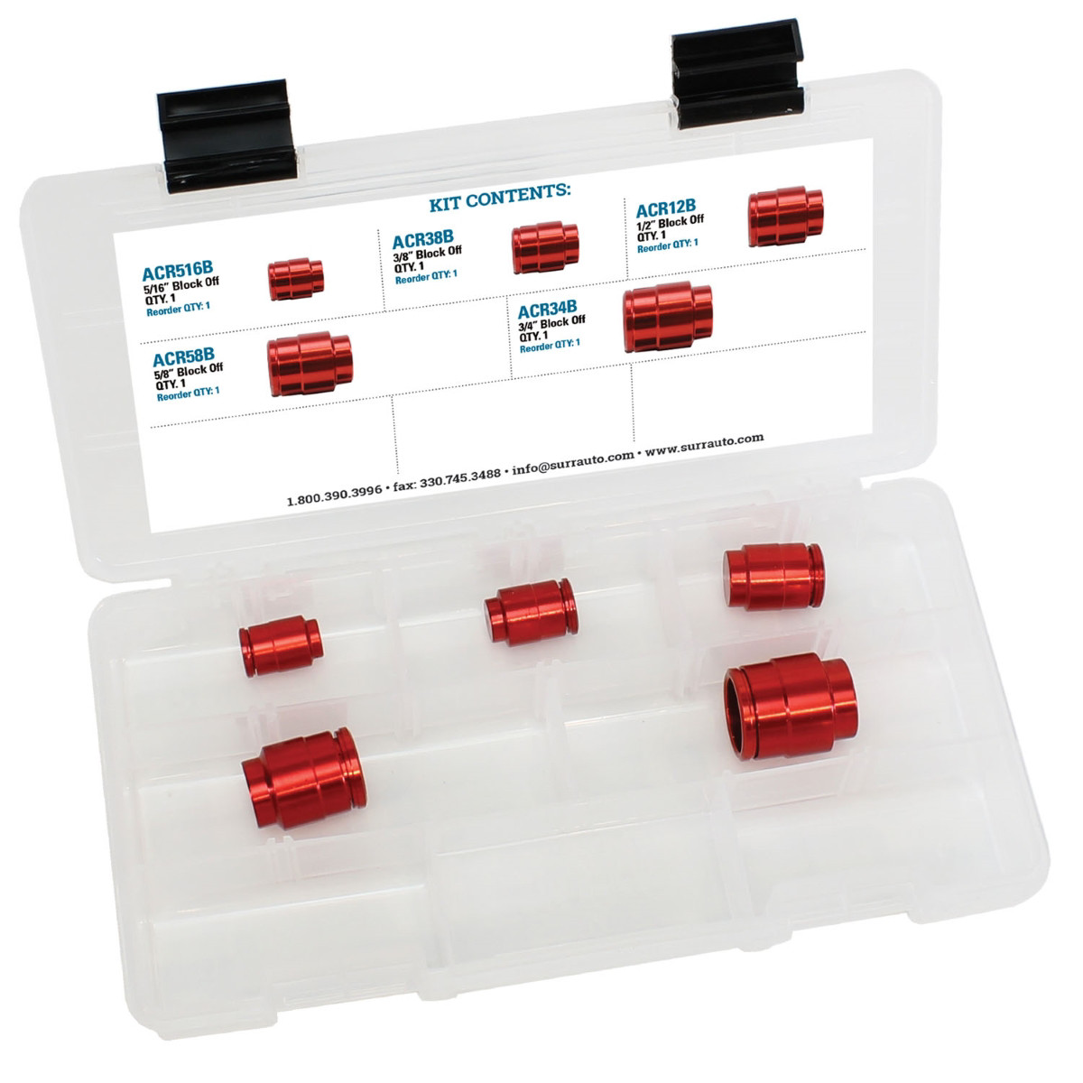 S.U.R.&R. Standard A/C Push-To-Connect Block Off Kit