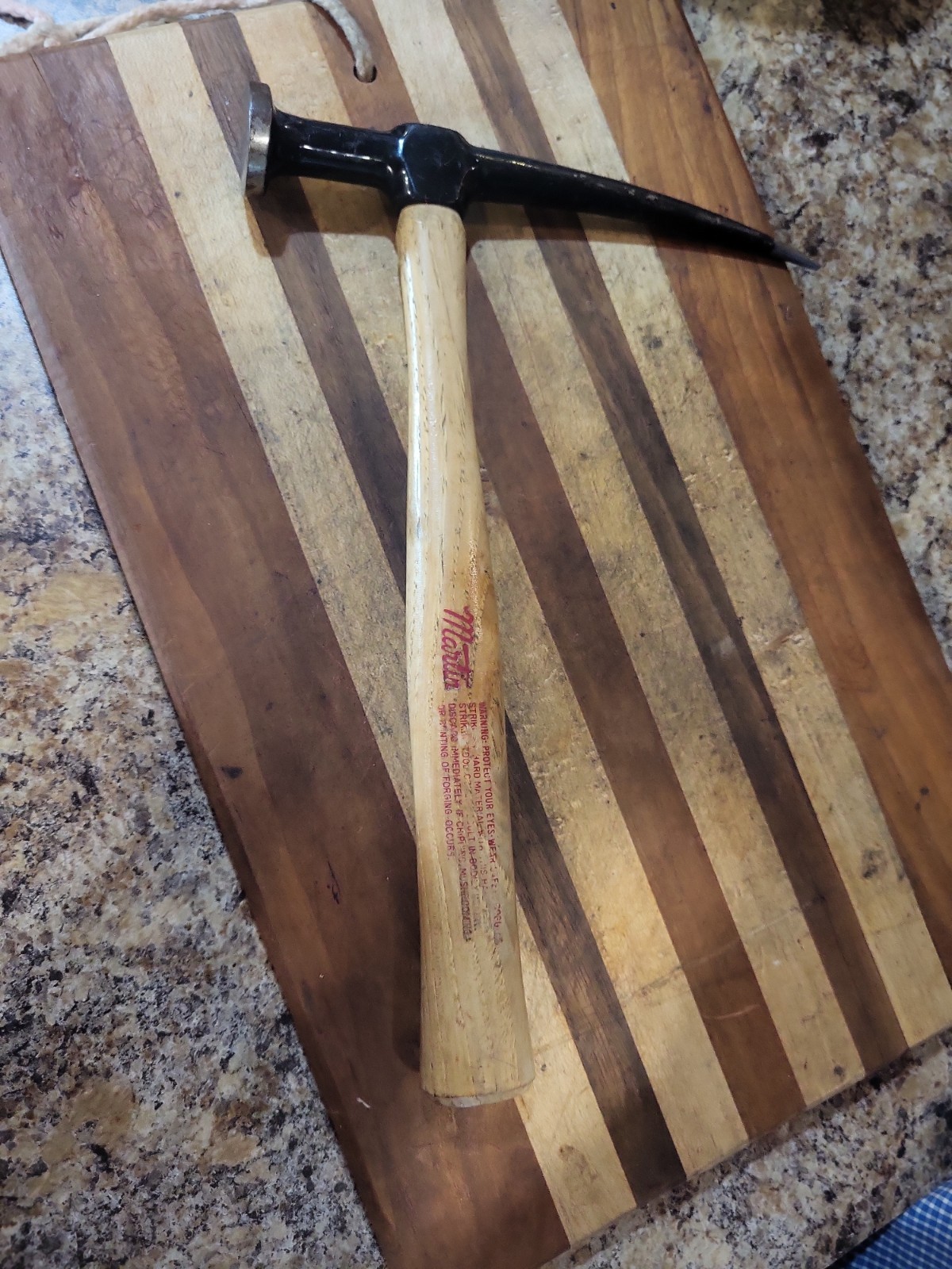 Martin Tools USA 🇺🇸 156-GB Curved Pick Body Hammer – Hickory Handle VGUC 🔥