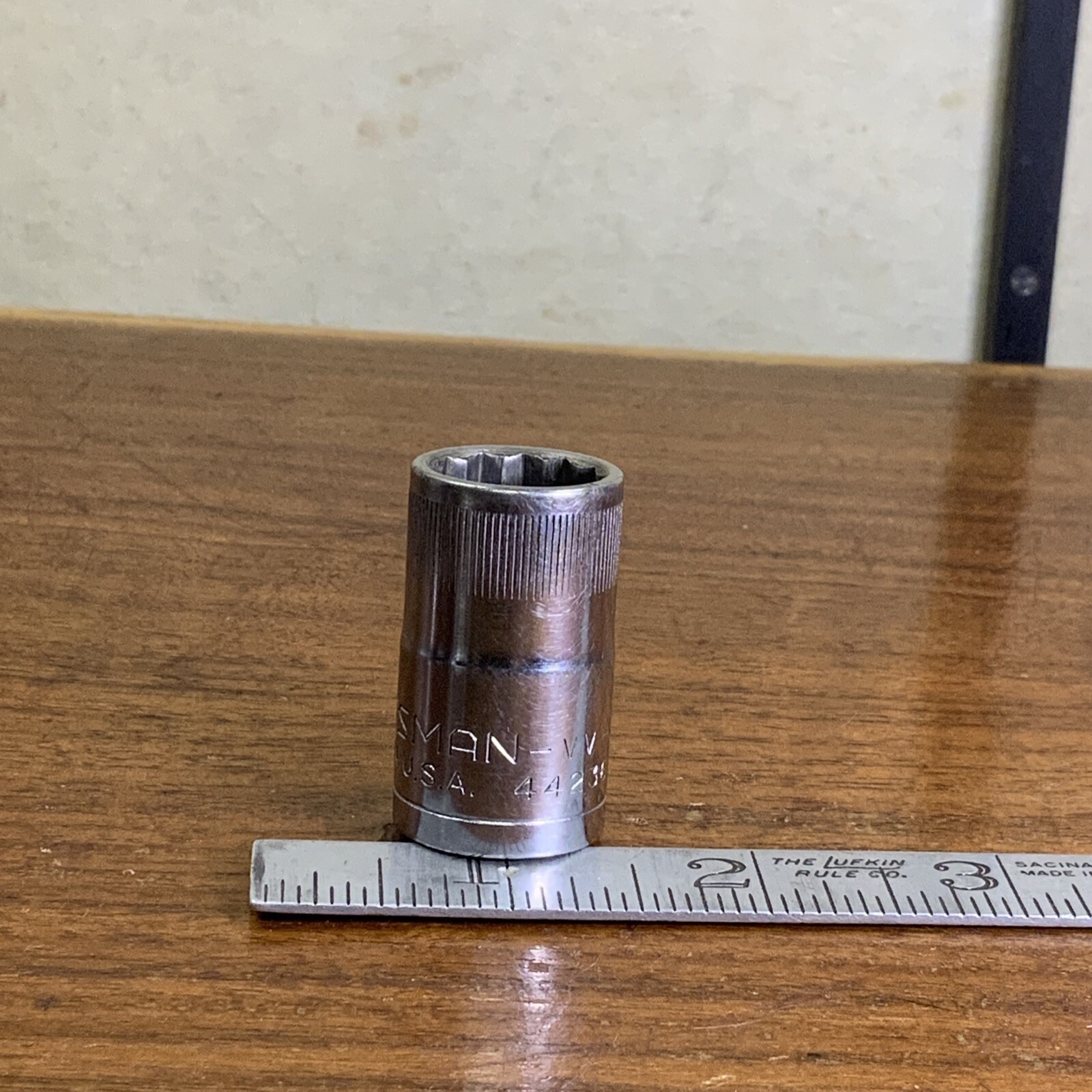 CRAFTSMAN VINTAGE 44236 USA 1/2″ Drive 15mm Socket 12 -PT -VV- Series FREE SHIP