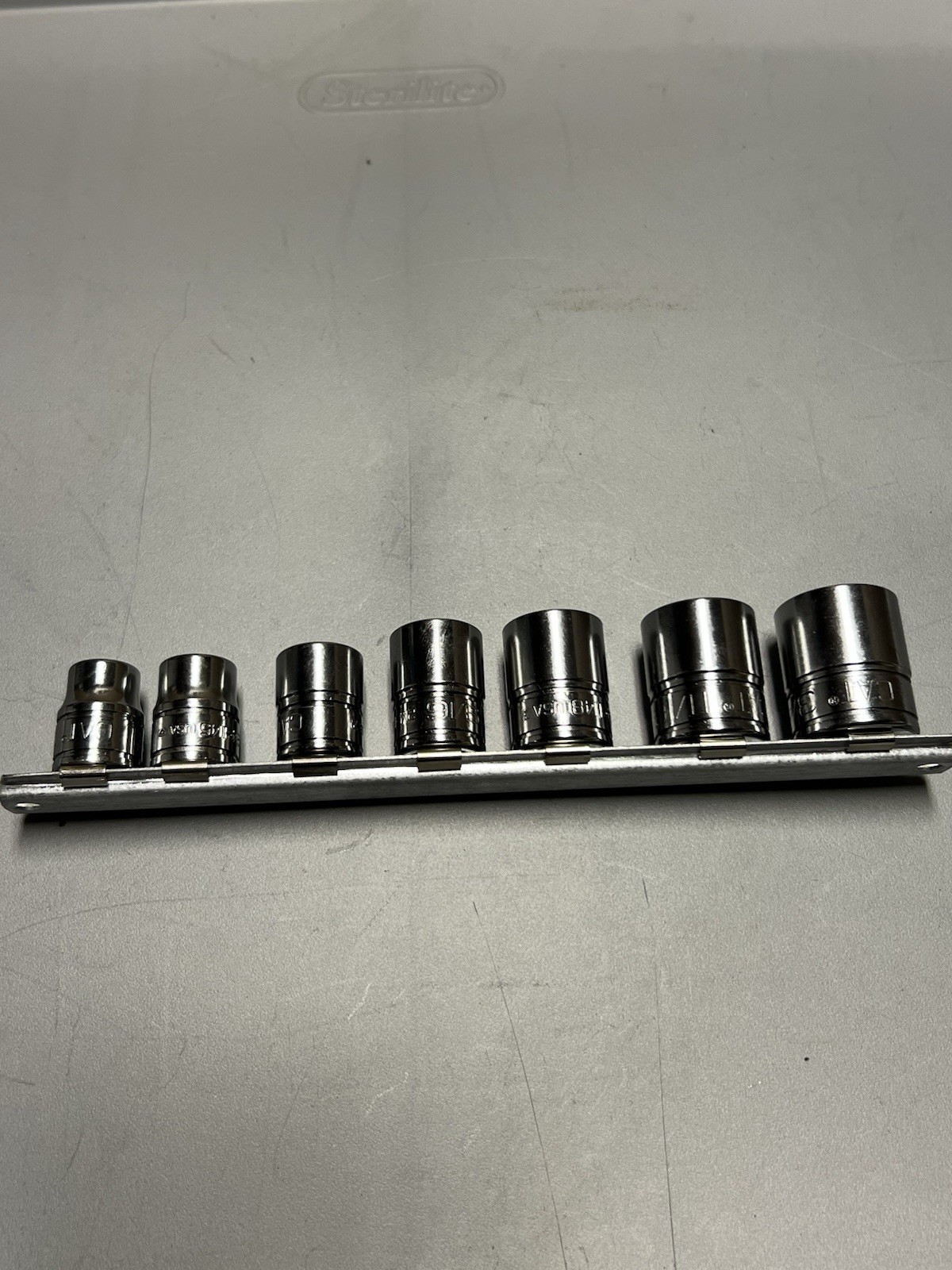 CAT/ Snap-On 3/8 Drive 7 Piece SAE Fractional Socket Set 3/8”-3/4”